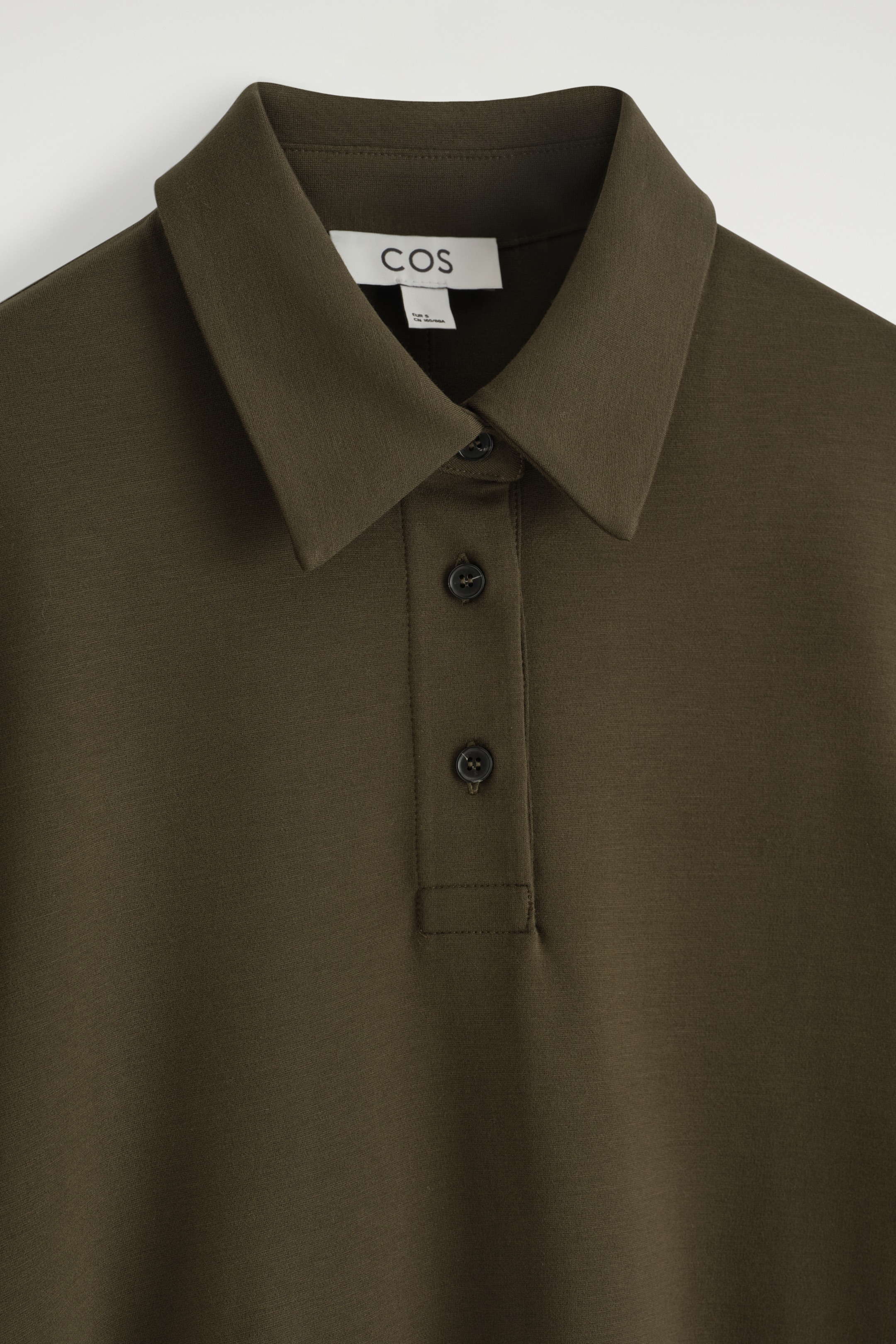 Agrandir l'image: ROBE COURTE FAÇON POLO EN JERSEY - KAKI FONCÉ - FEMME | H&M FR 6