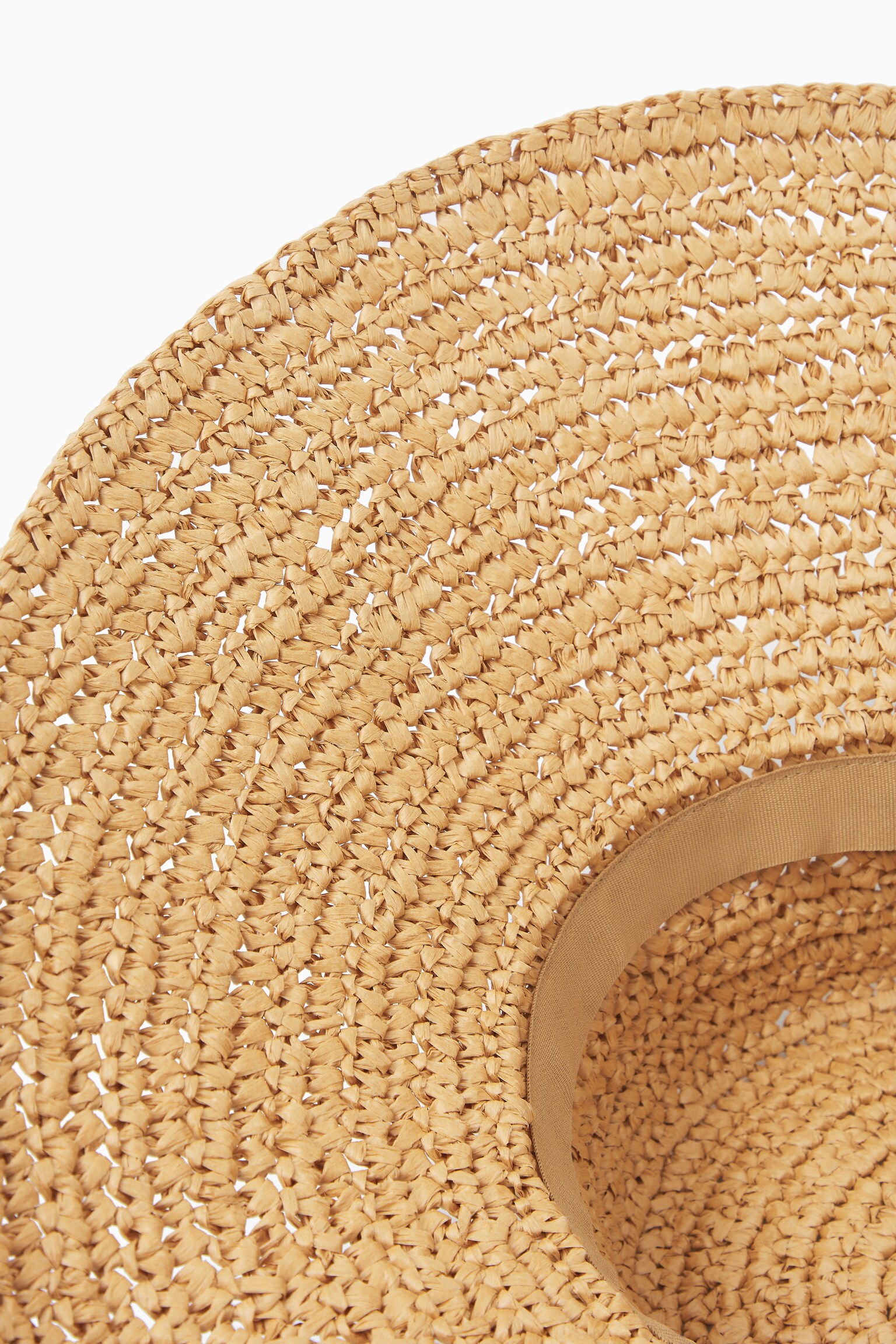 WOVEN STRAW HAT - BEIGE/BLACK - 2