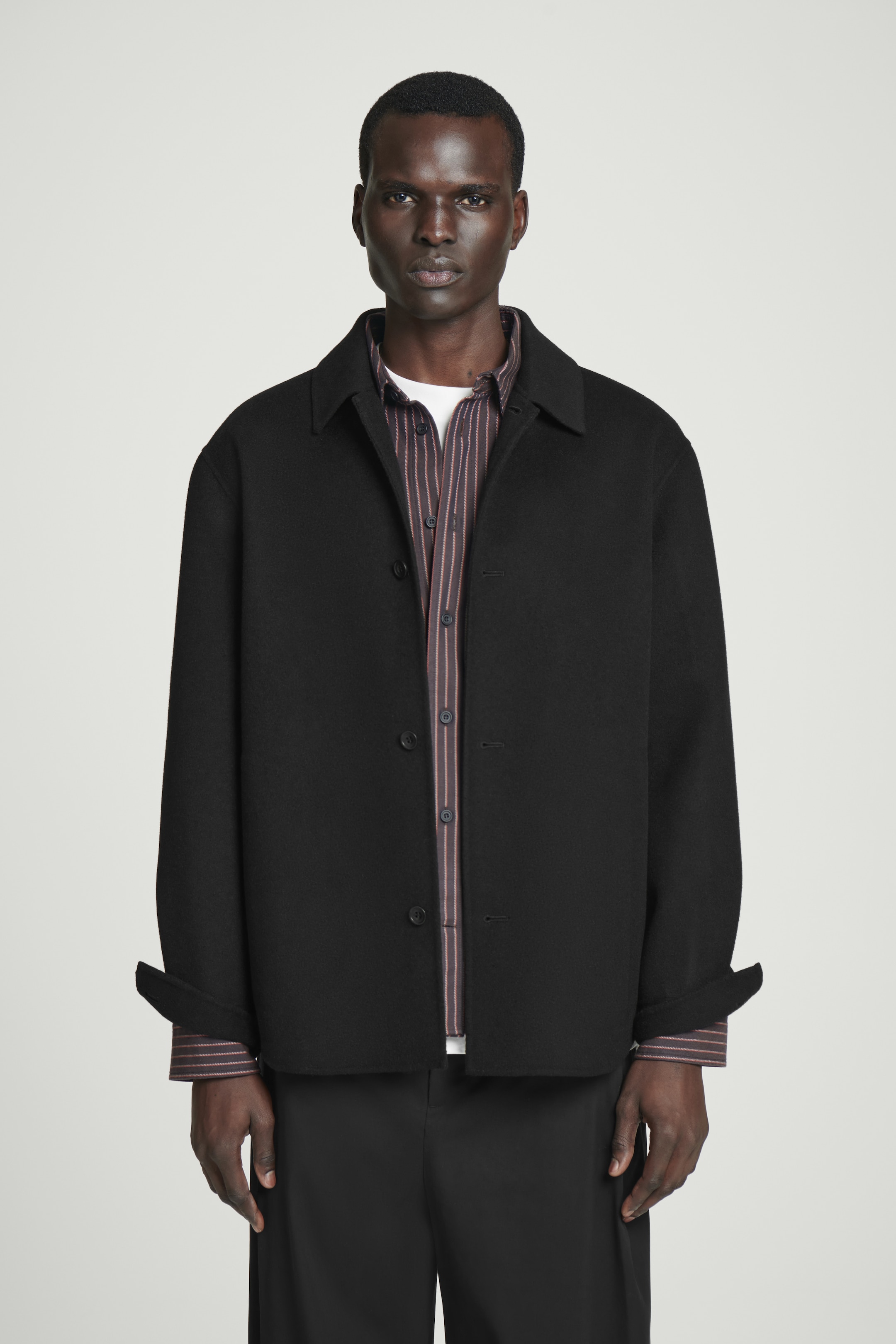 Agrandir l'image: SURCHEMISE LAINE DOUBLE FACE - NOIR - HOMME | H&M CH 1