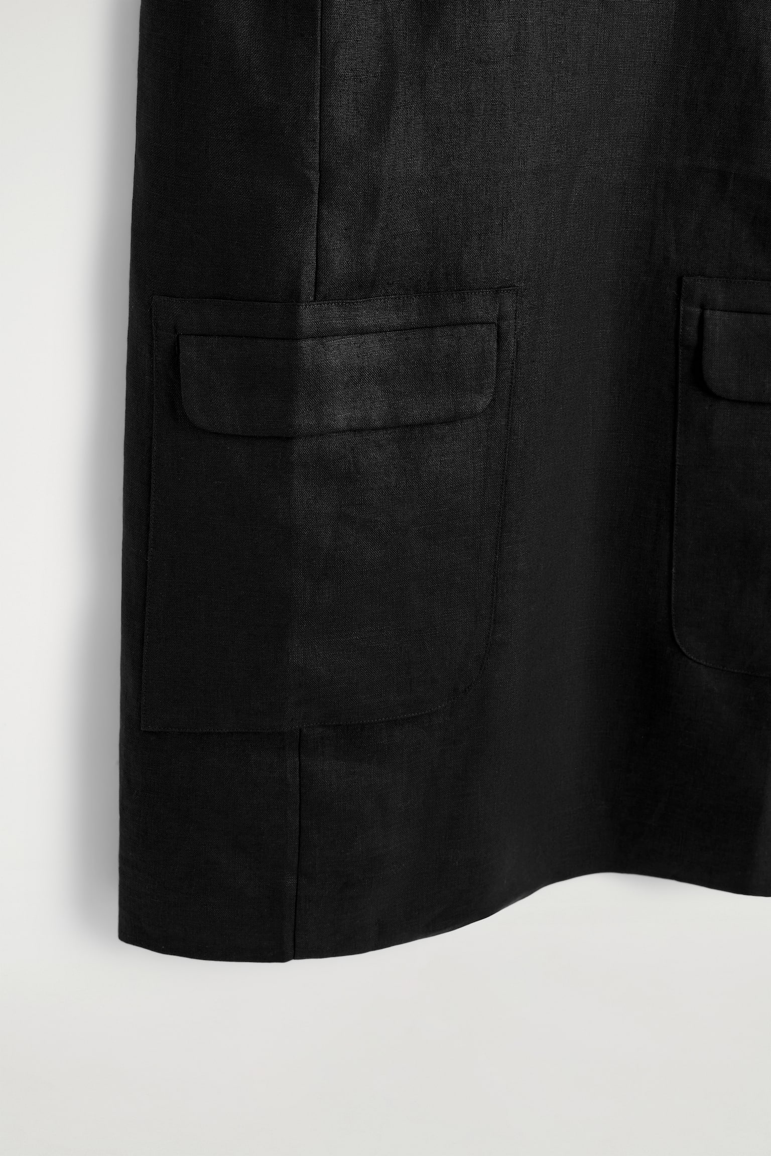 שמלת שיפט קצרה מפשתן - 6