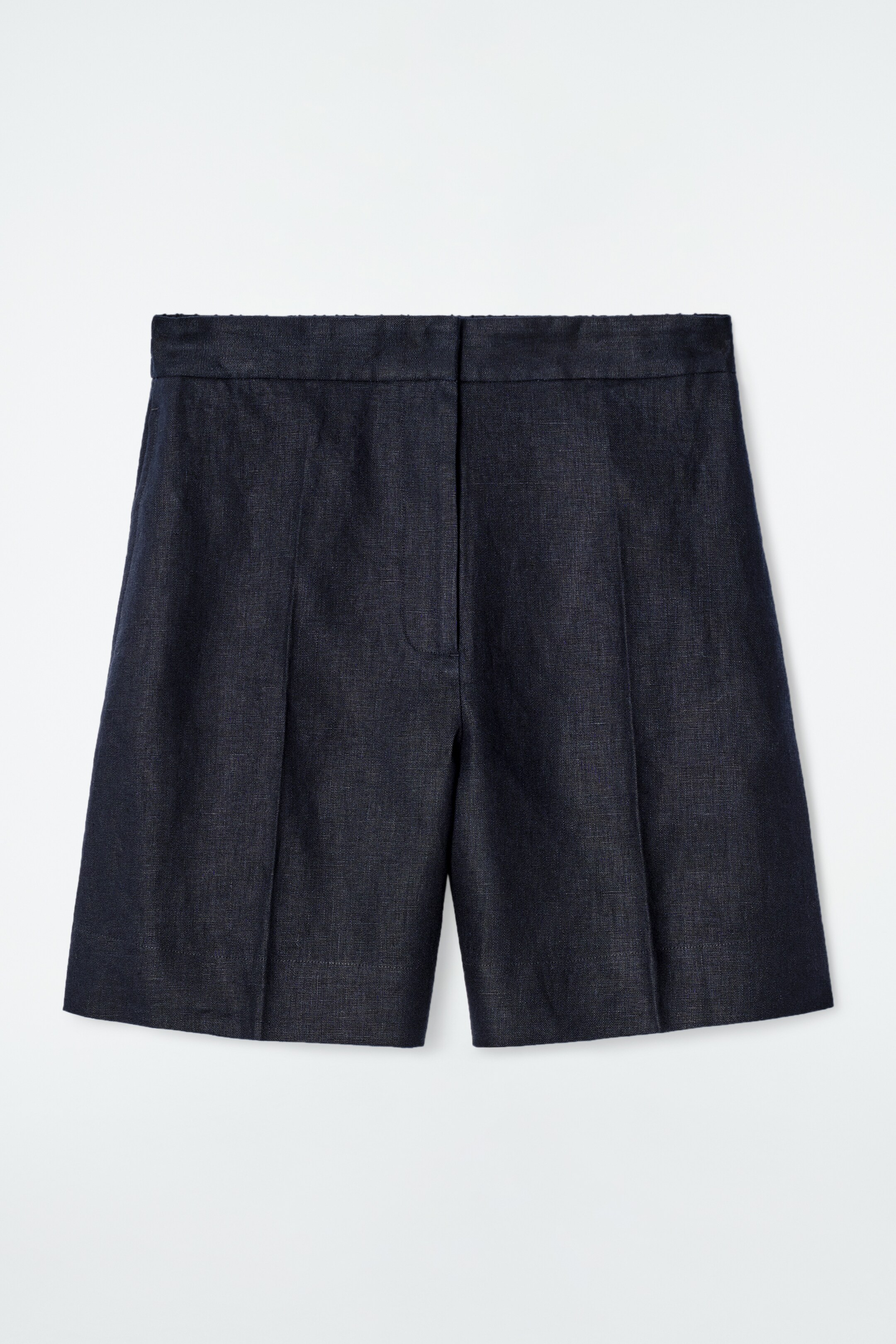 Zobrazit větší obrázek: Sako s elastickým pasem z lnu - TMAVĚ MODRÁ - ŽENY | H&M CZ 5