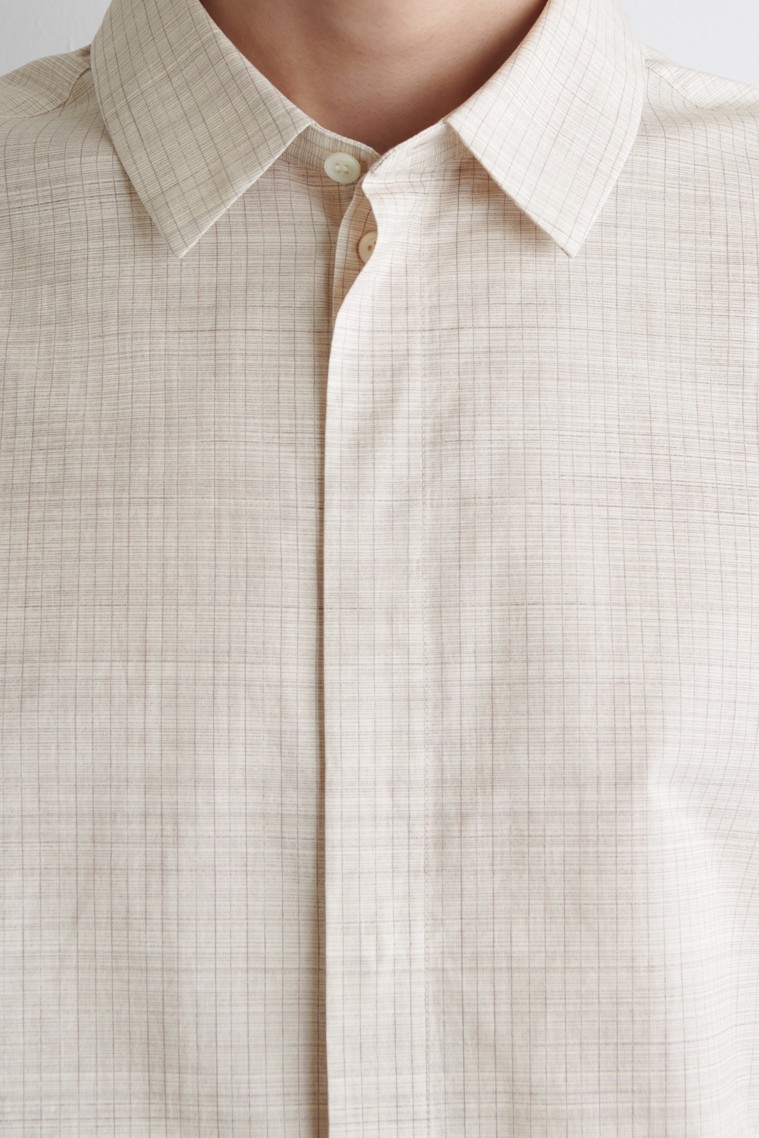 CHEMISE À CARREAUX EN COTON - BEIGE / CARREAUX - 7