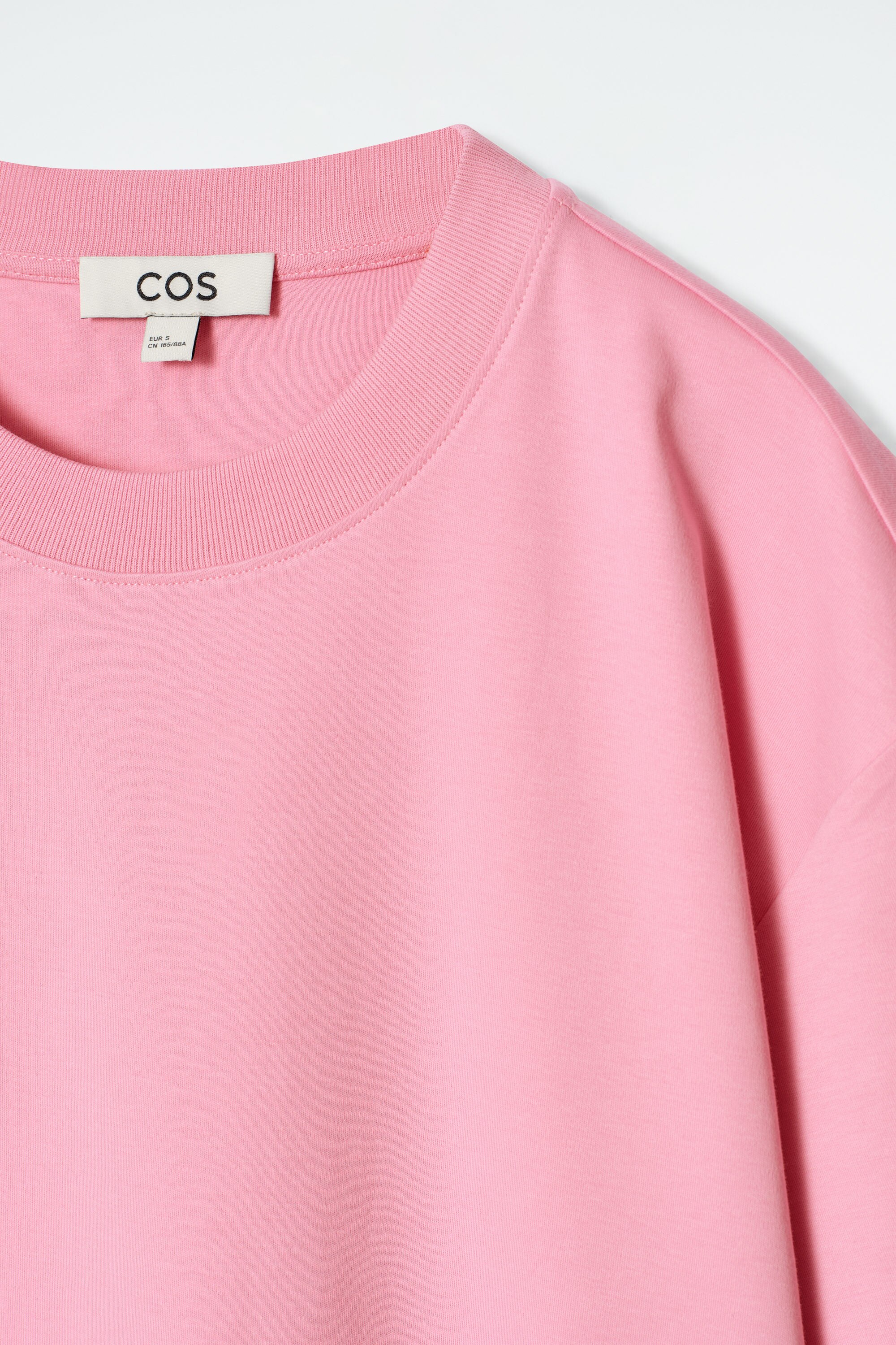 OVERSIZED COTTON T-SHIRT - PINK | COS