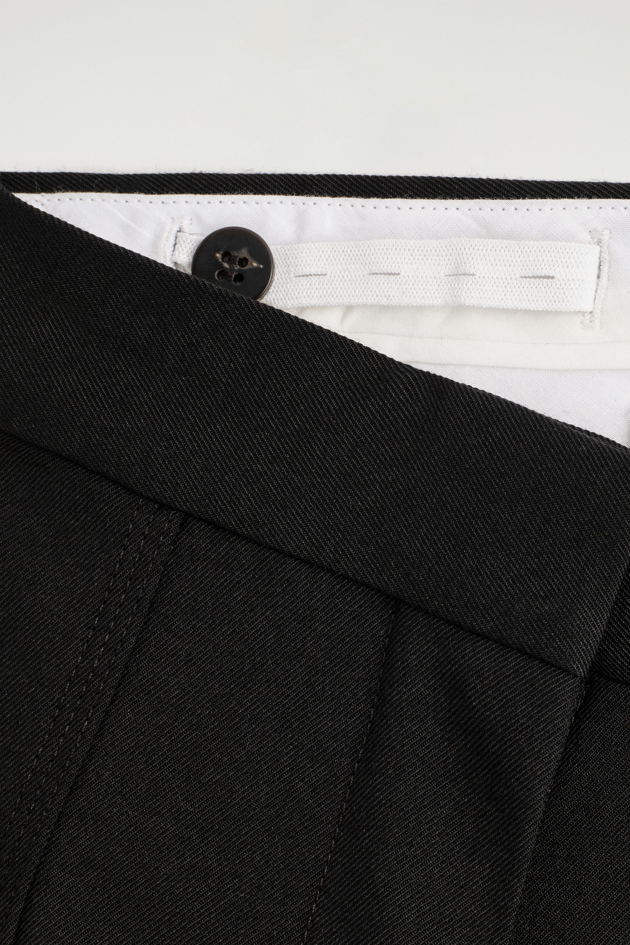 PLEATED MERINO WOOL BLEND CULOTTES