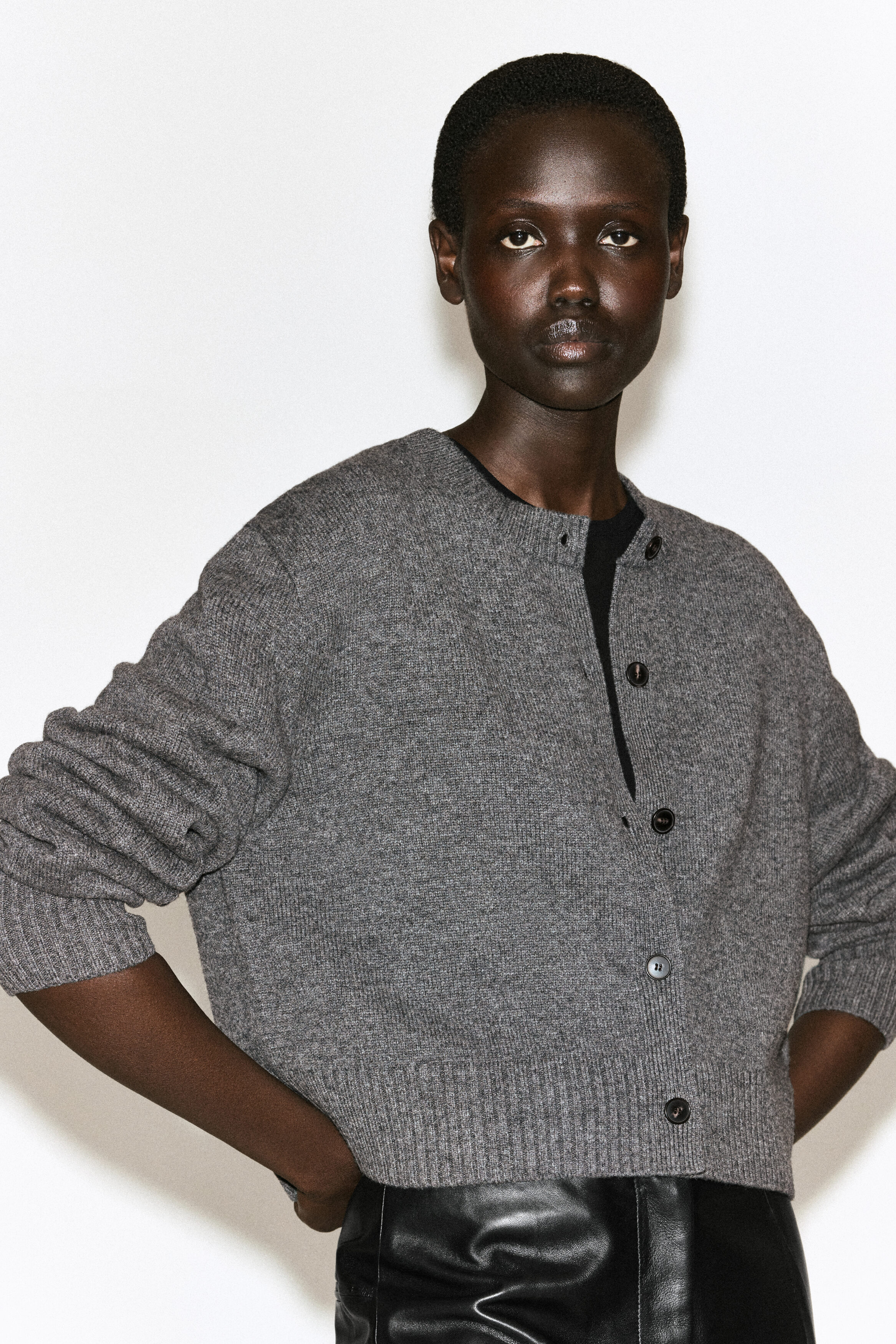 MERINO WOOL SWEATER - GRAY MÉLANGE | COS US