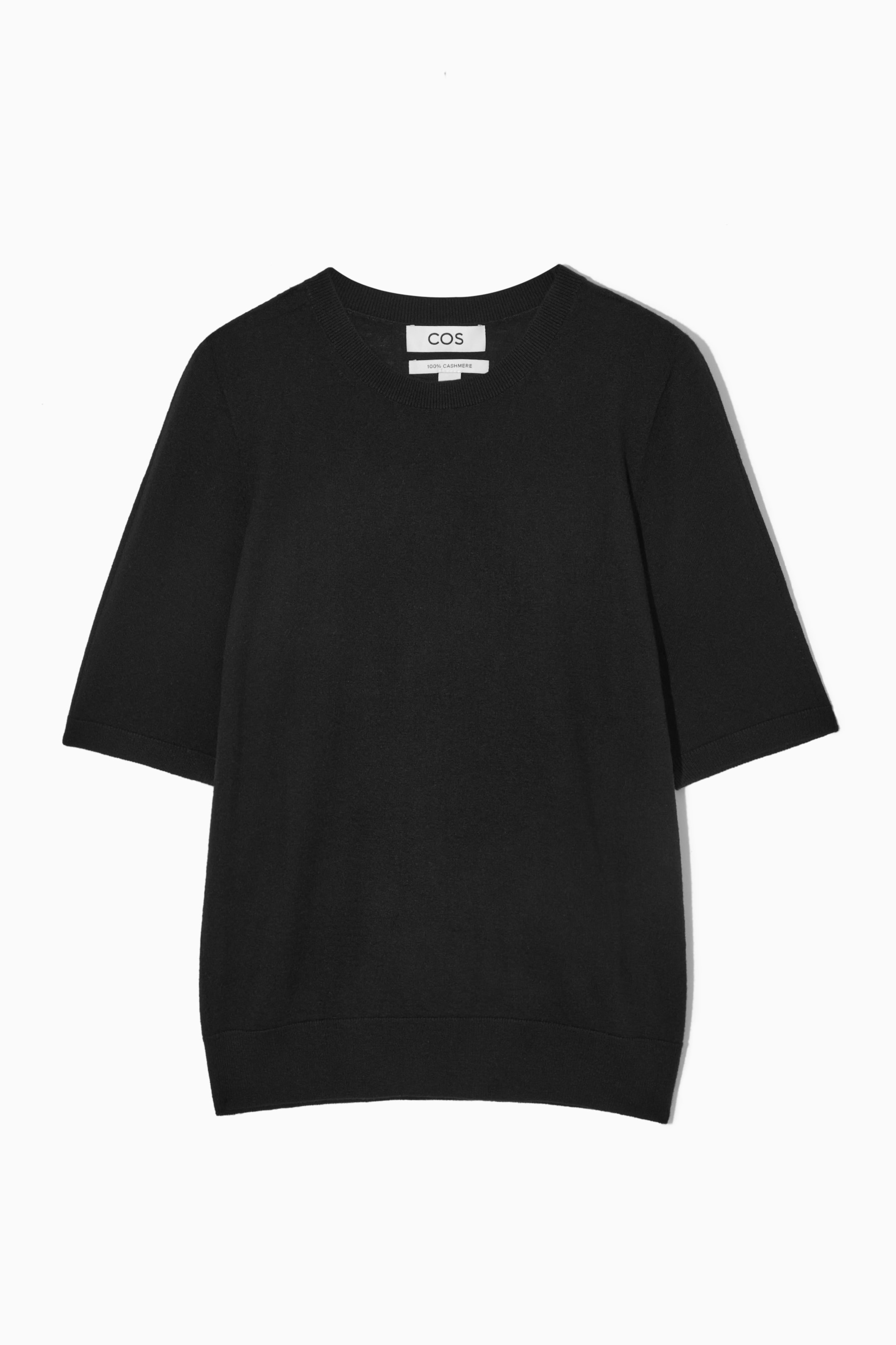 Vis større bilde: PURE CASHMERE KNITTED T-SHIRT - BLACK - DAME | H&M NO 1