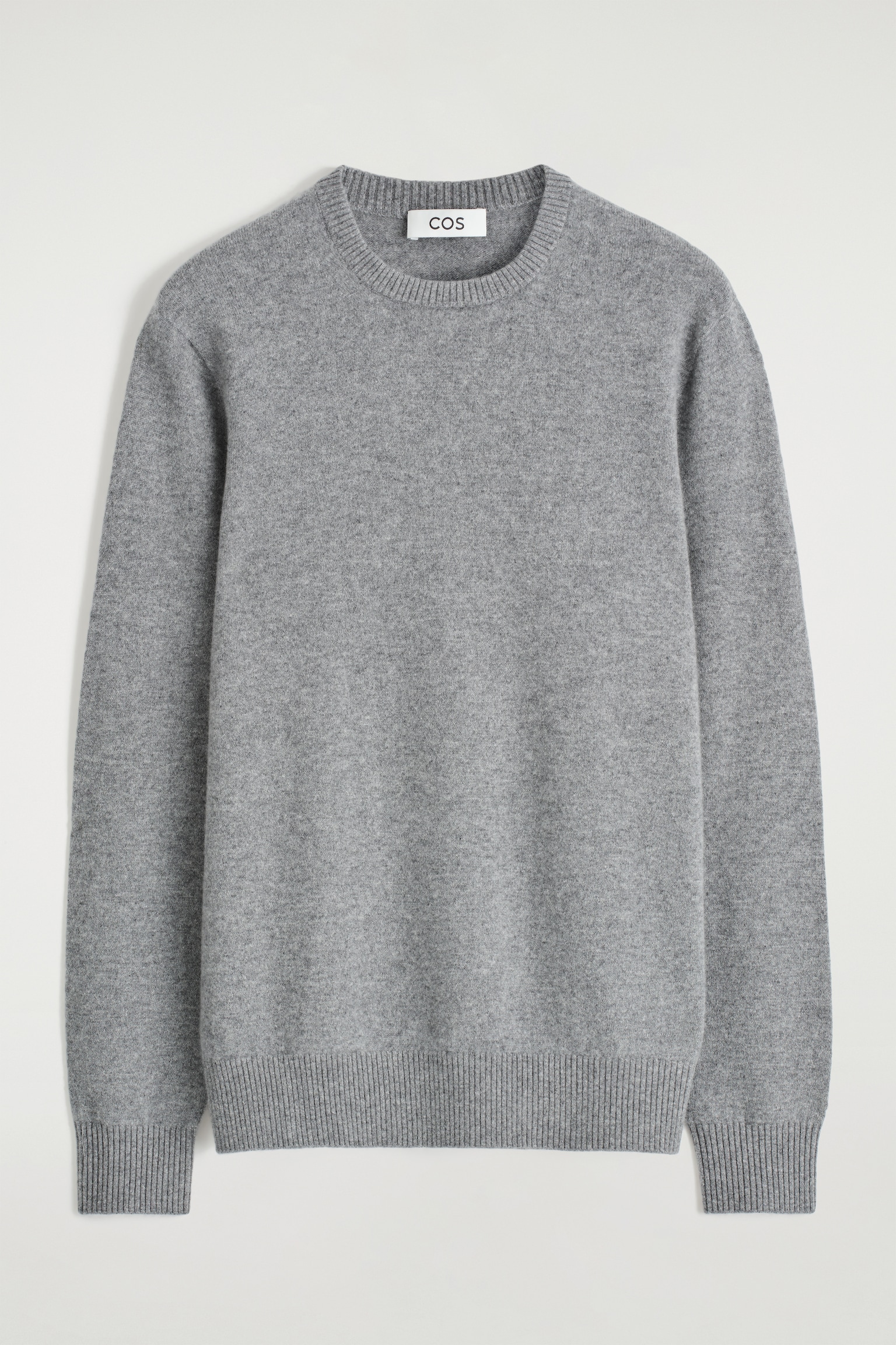 JERSEY DE CASHMERE CON CUELLO REDONDO - GRIS - 2