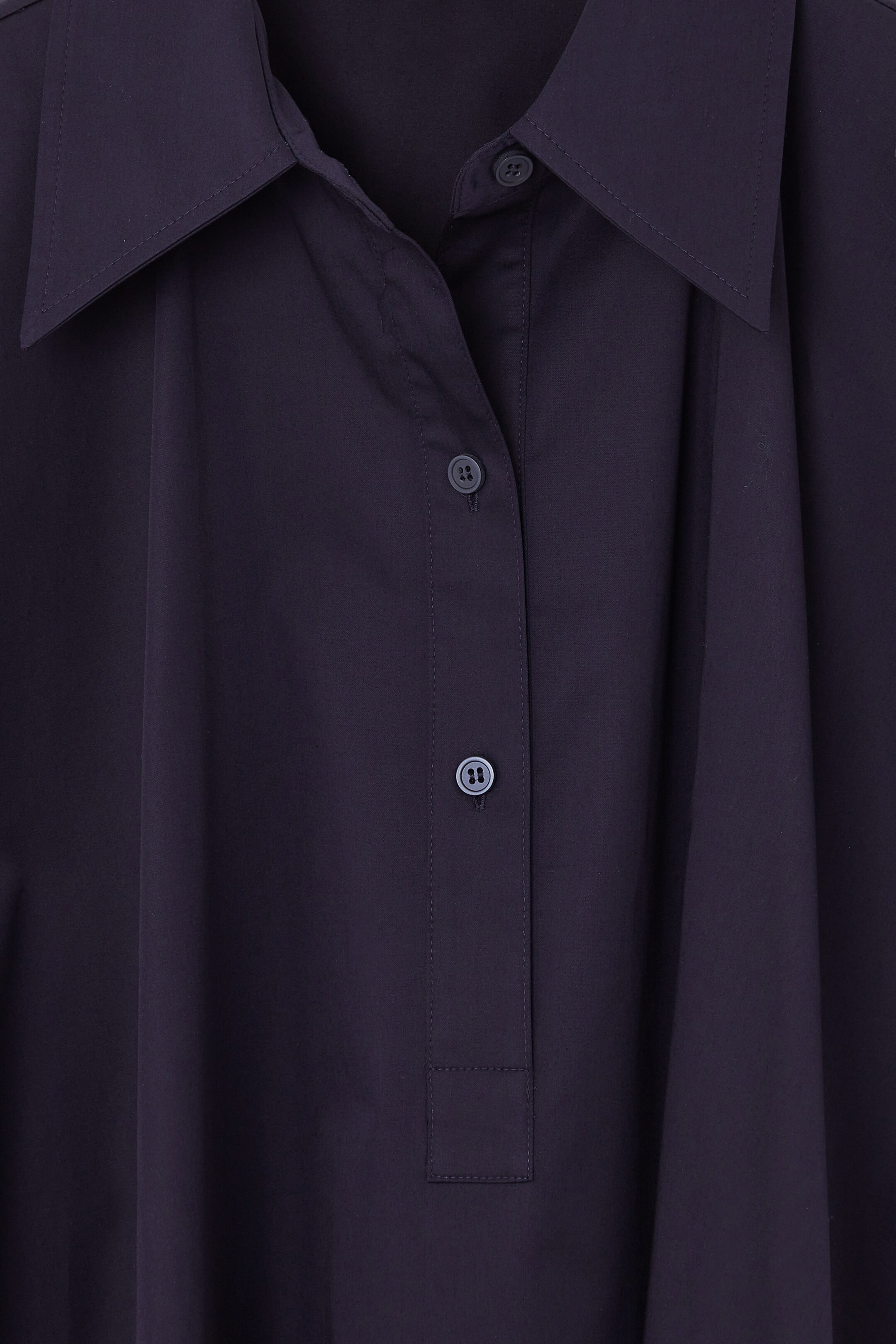 Ingrandisci l'immagine: OVERSIZED MIDI SHIRT DRESS - NAVY - DONNA | H&M CH 2