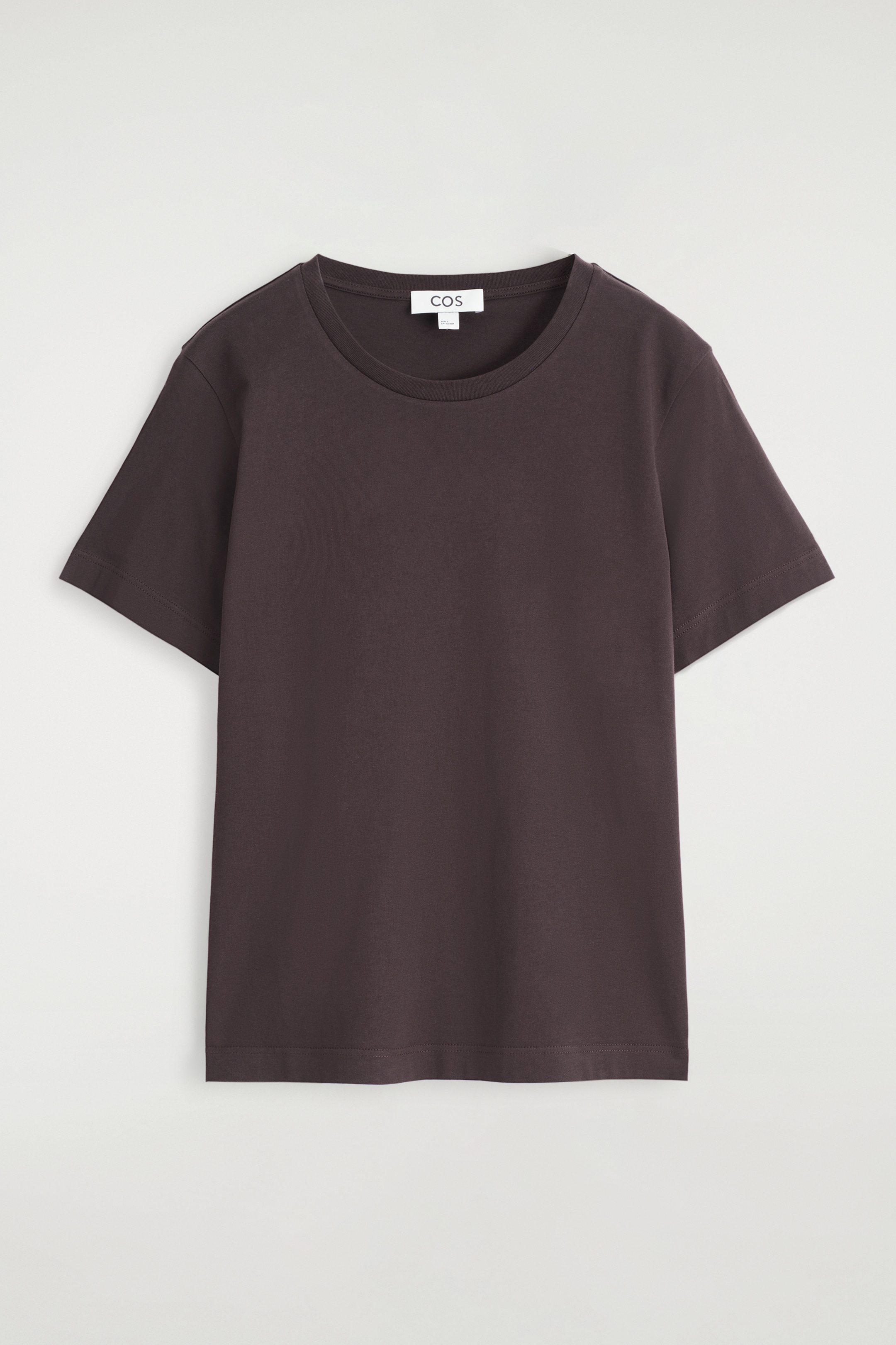 Visualizza immagine più grande: T-SHIRT GIROCOLLO IN COTONE - MARRONE SCURO - DONNA | H&M IT 5