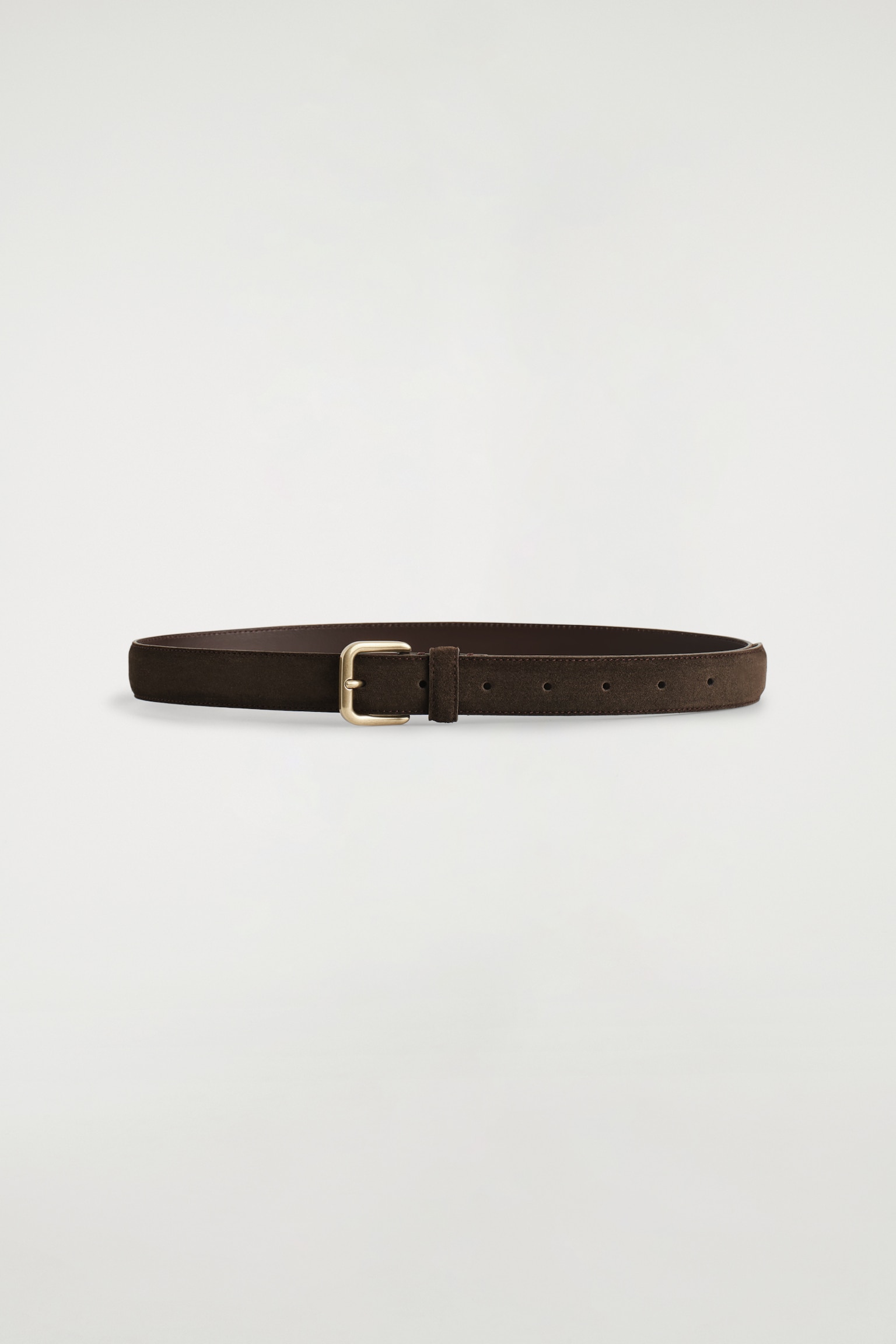CINTURÓN DE ANTE - MARRÓN OSCURO/NEGRO - 2
