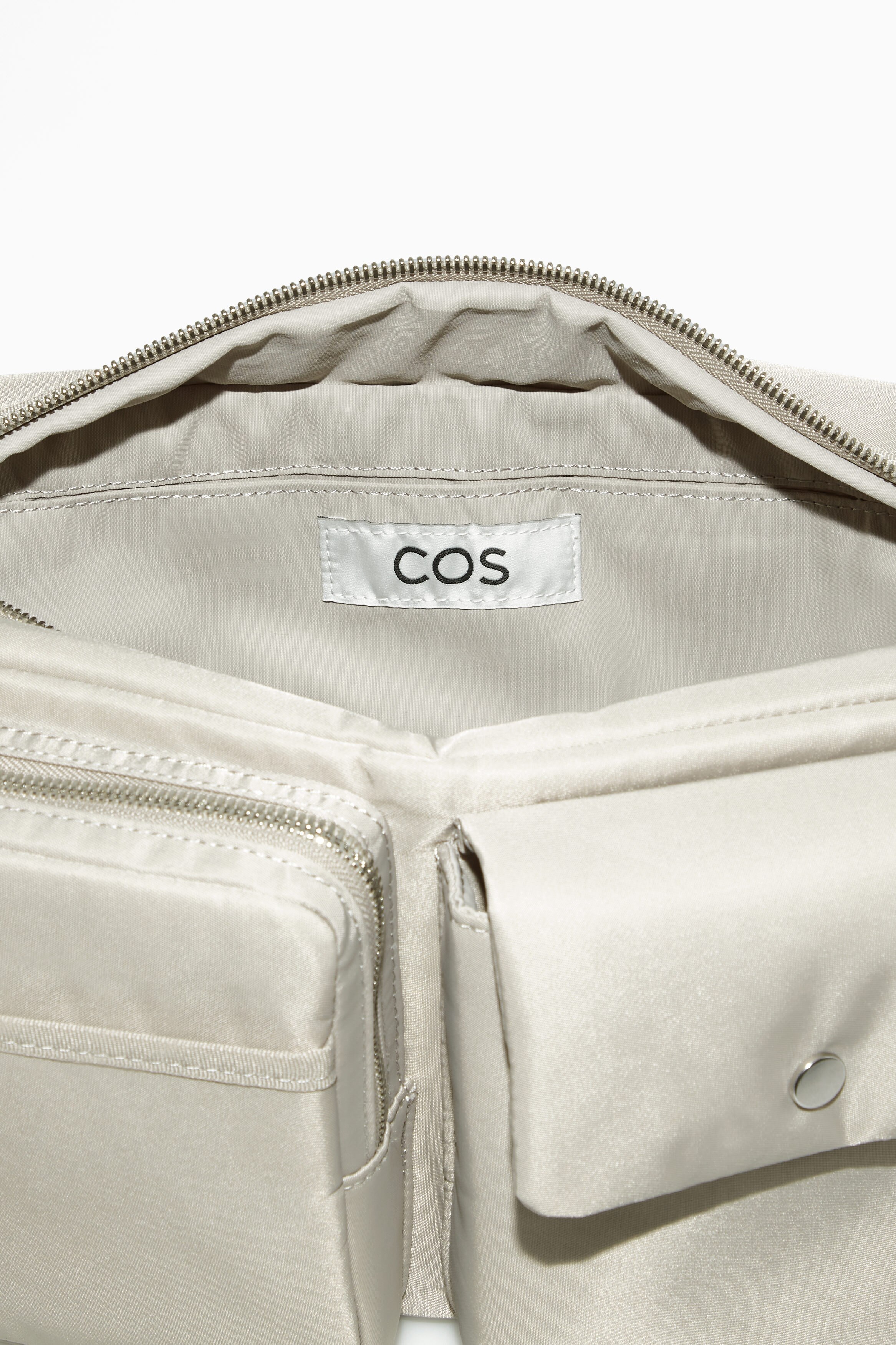 NYLON CROSSBODY BAG - BEIGE | COS
