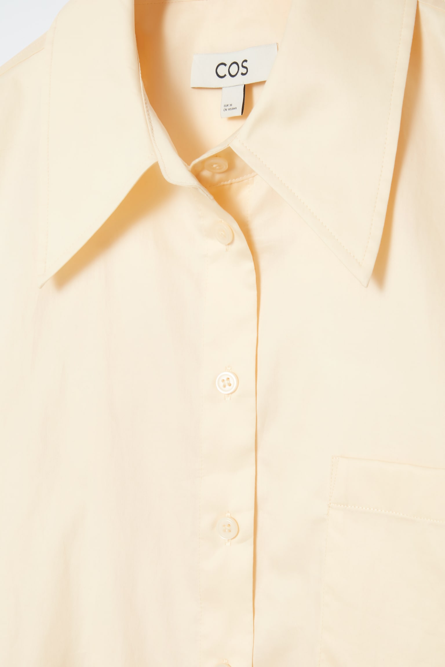RELAXED SHORT-SLEEVED COTTON SHIRT - YELLOW/LIGHT PINK - 2