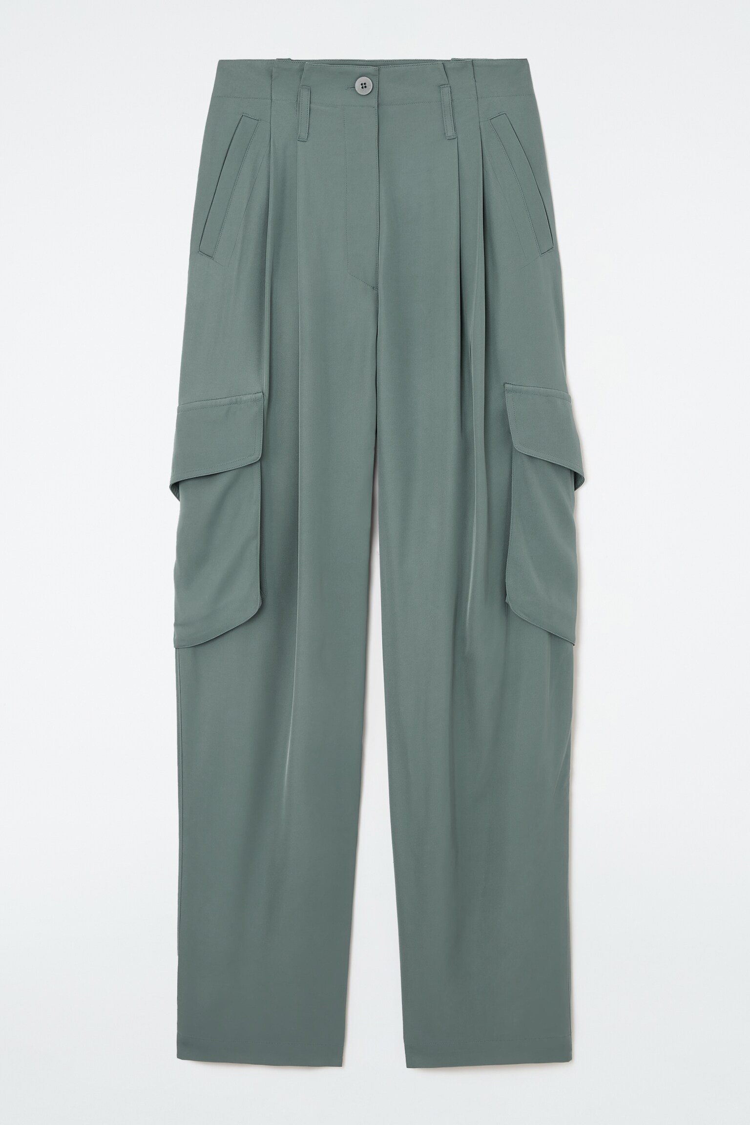 PAPERBAG UTILITY TROUSERS - TEAL/BLACK