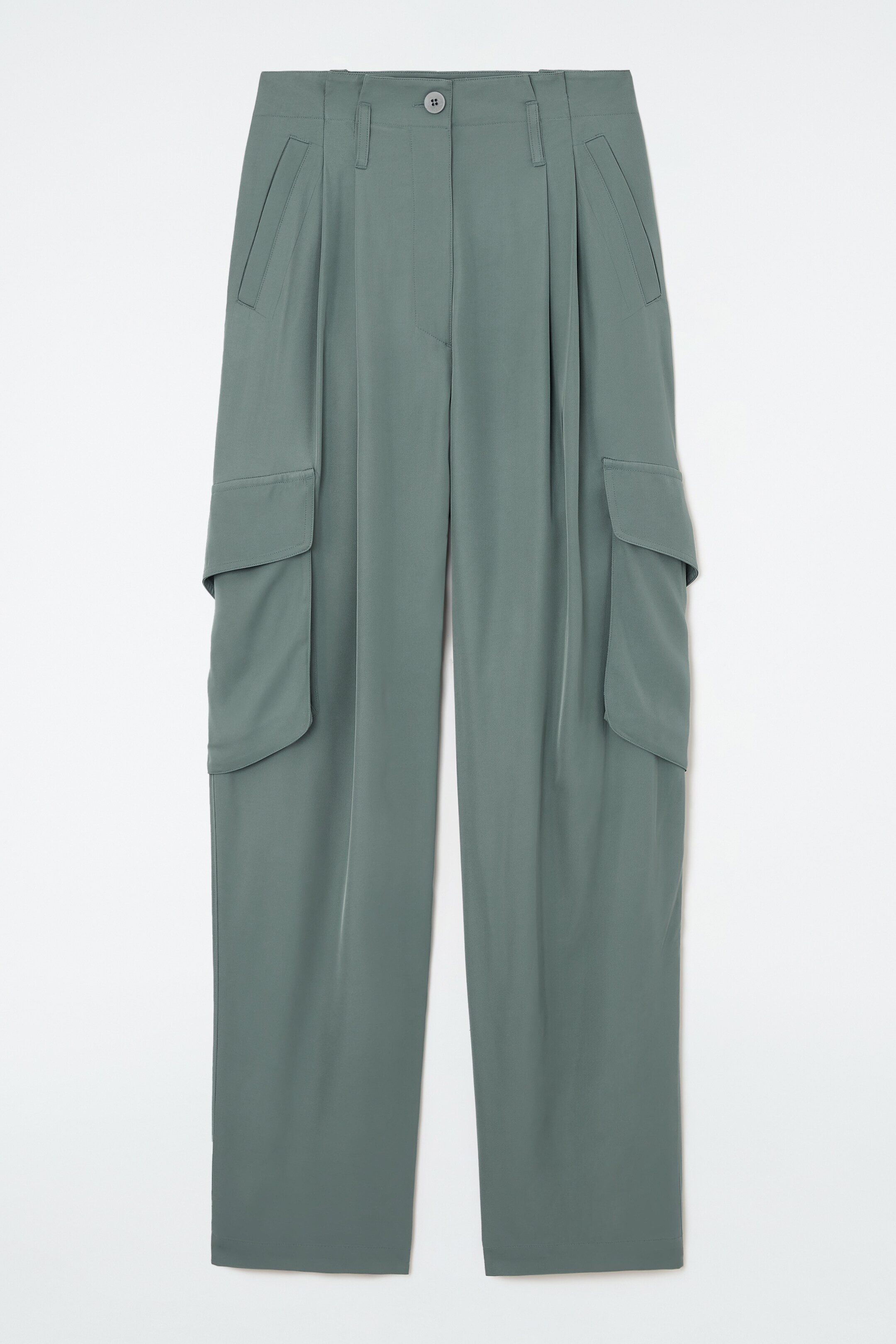 Grösseres Bild ansehen: UTILITY-HOSE MIT PAPERBAG-BUND - TÜRKIS - DAMEN | H&M CH 1