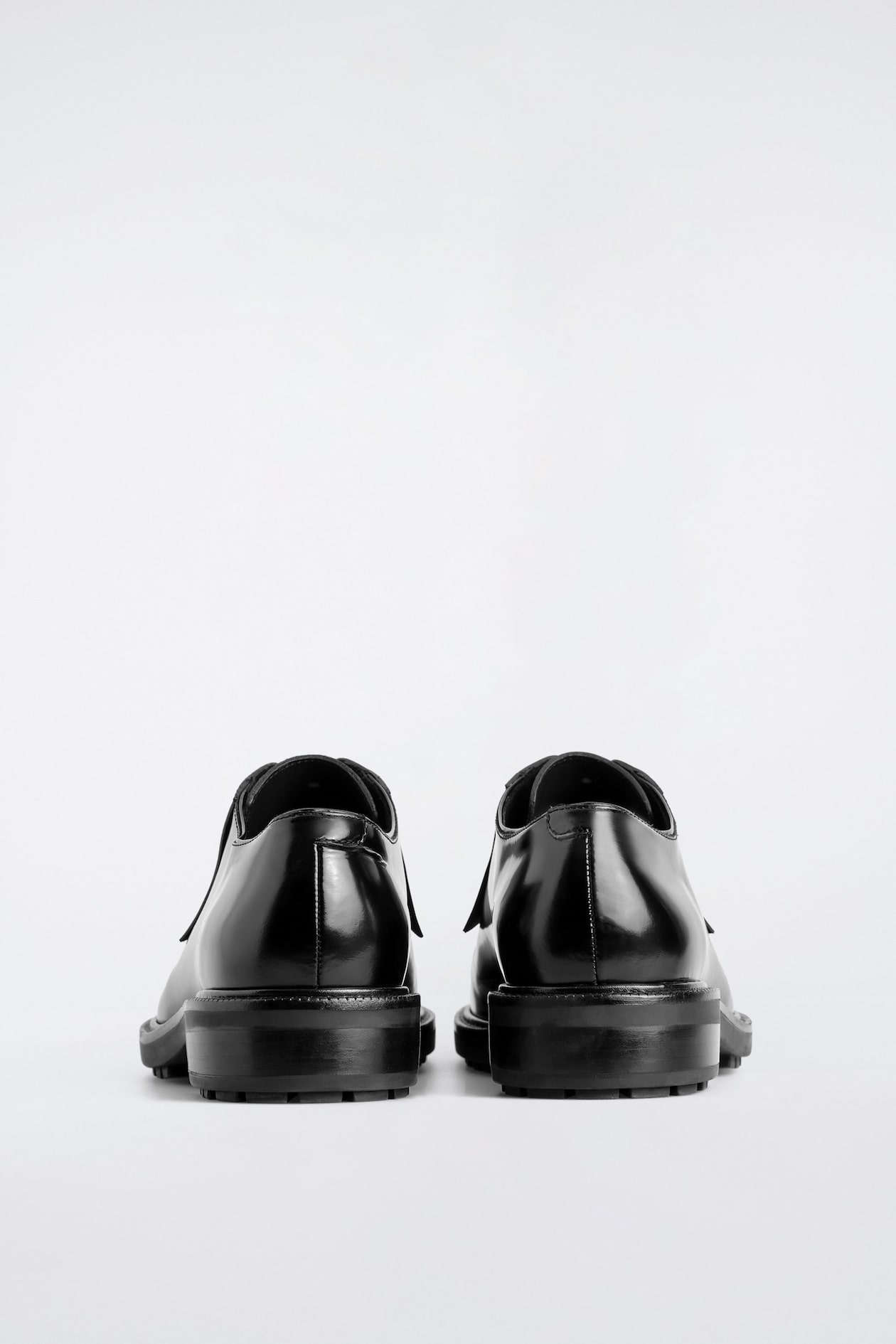 COS Black Leather Oxford Dress Shoes Men’s Size 8 Classic Lace Up Oxford 2468 Men main image 3