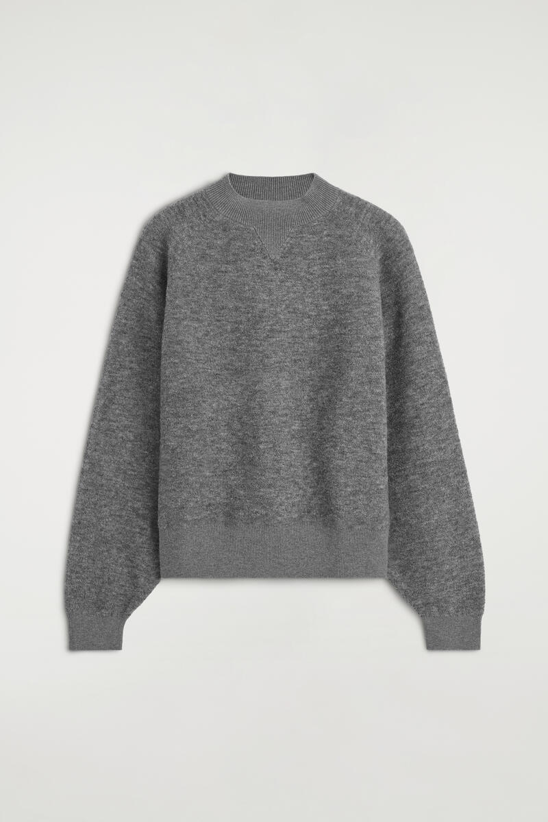 Double-Faced Merino Wool-Blend Bouclé Sweater