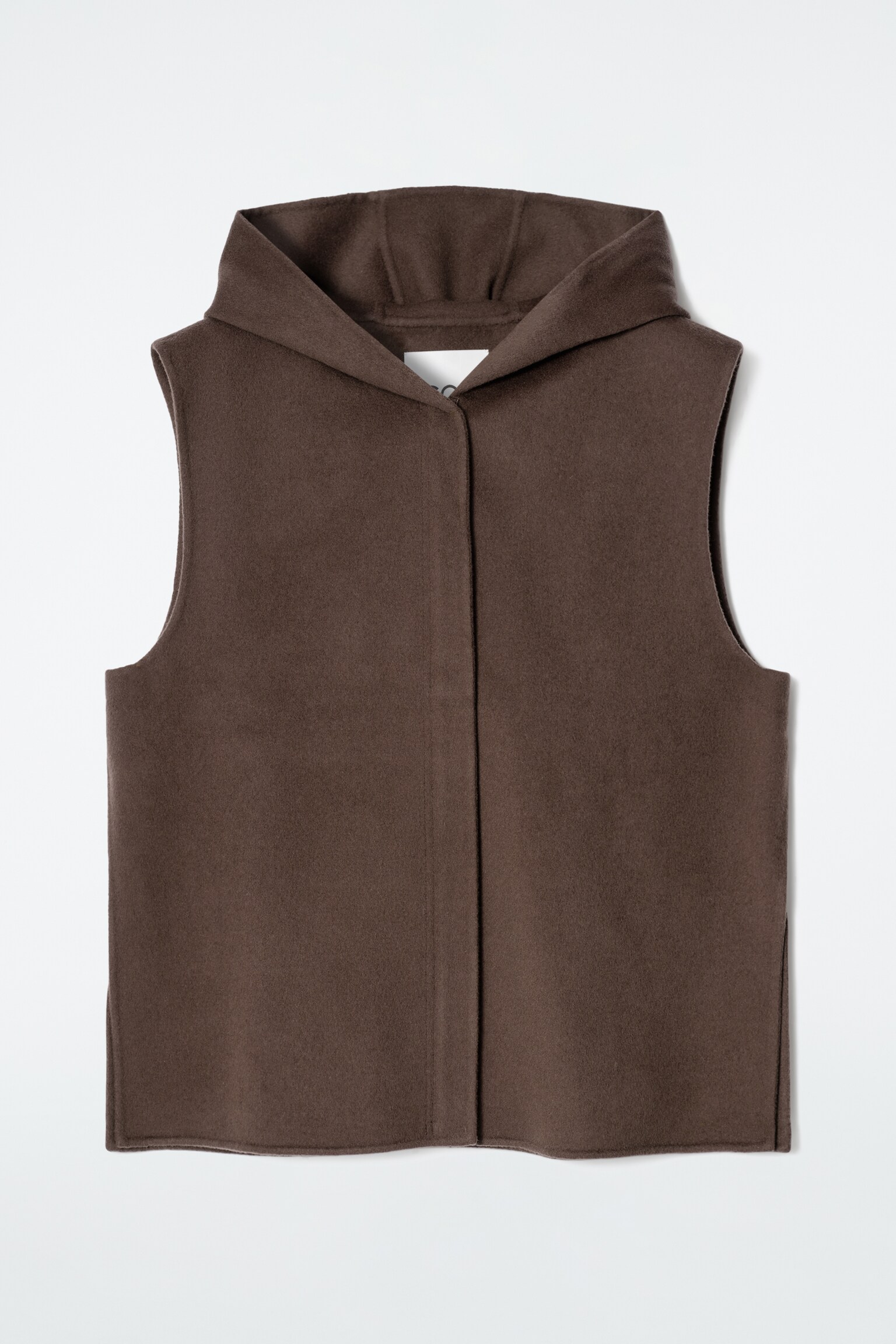 CHALECO CON CAPUCHA HÍBRIDO DE DOBLE CARA - MARRÓN/NEGRO - 2