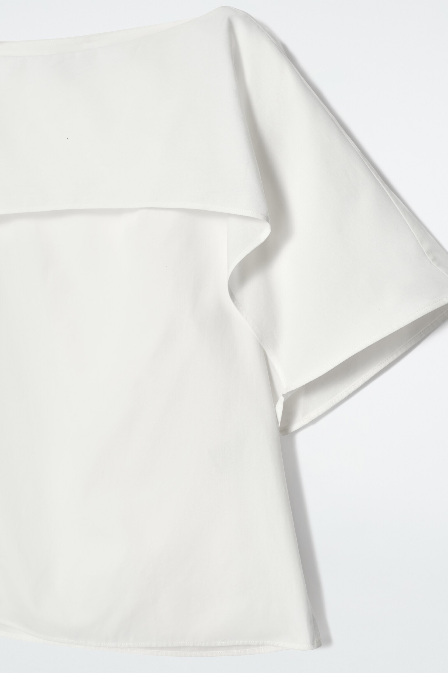 TOP DE ALGODÓN DRAPEADO - BLANCO/VERDE CLARO - 5