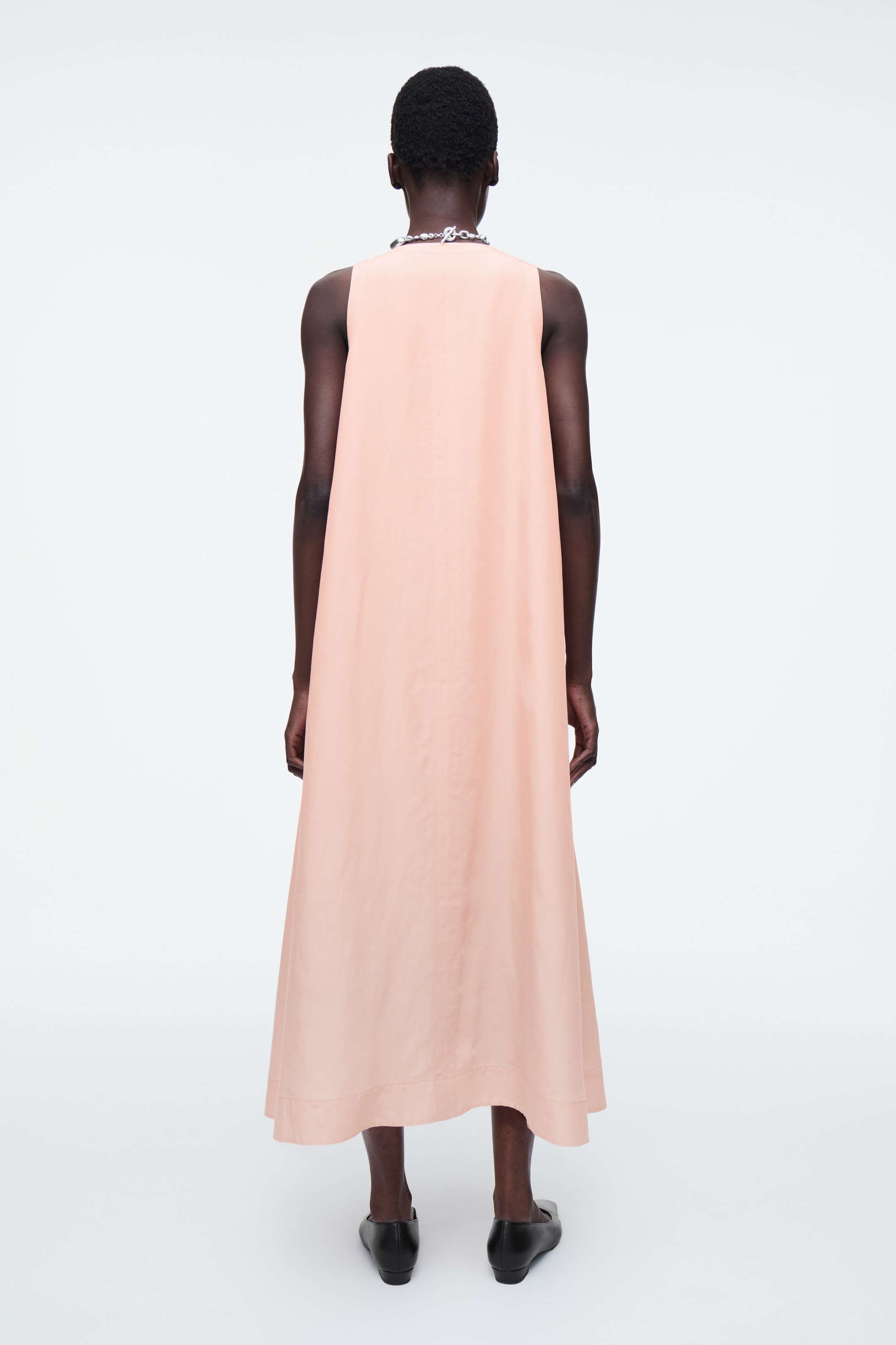 Größeres Bild anzeigen: MAXIKLEID AUS LEINEN-MIX IN A-LINIE - APRICOT - Ladies | H&M AT 3