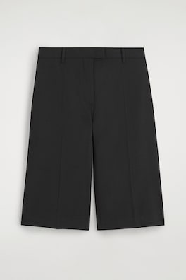 TAILORED BERMUDA SHORTS — BLACK 7