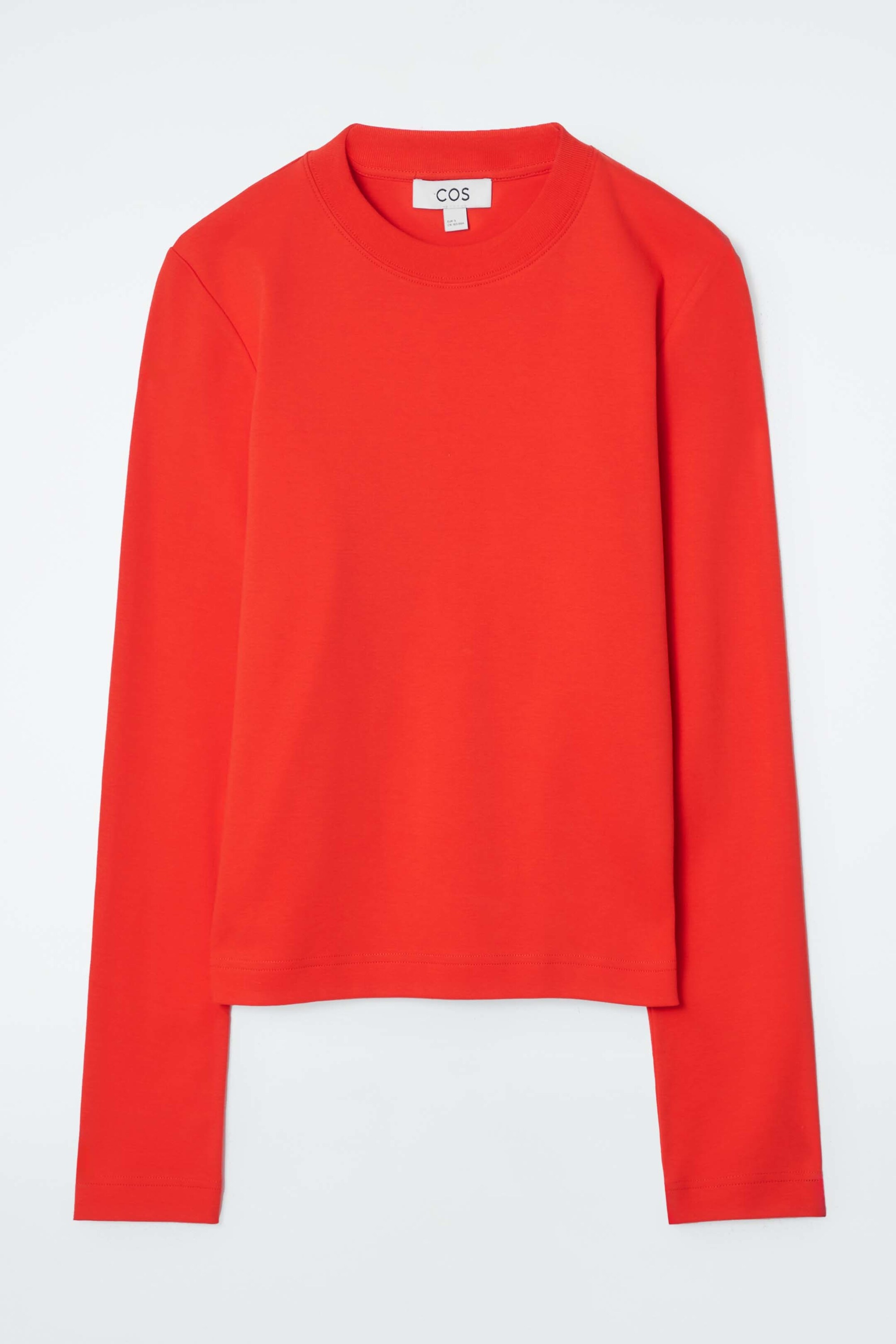 Zobrazit větší obrázek: TRIČKO S DLOUHÝMI RUKÁVY S ČISTÝM STŘIHEM - BRIGHT RED - ŽENY | H&M CZ 1