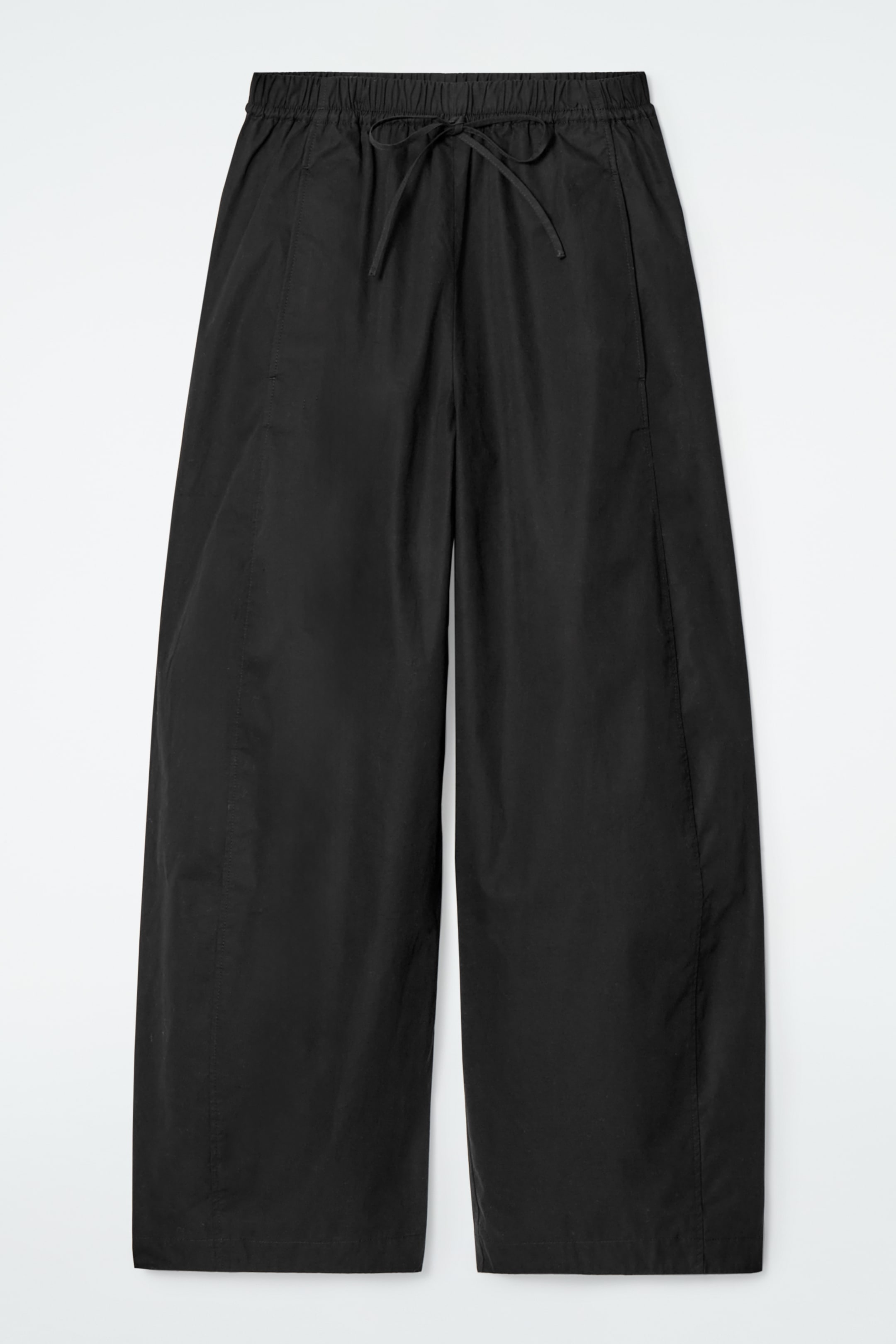 View larger image: ELASTICATED BARREL-LEG TROUSERS - BLACK - Ladies | H&M GB 1