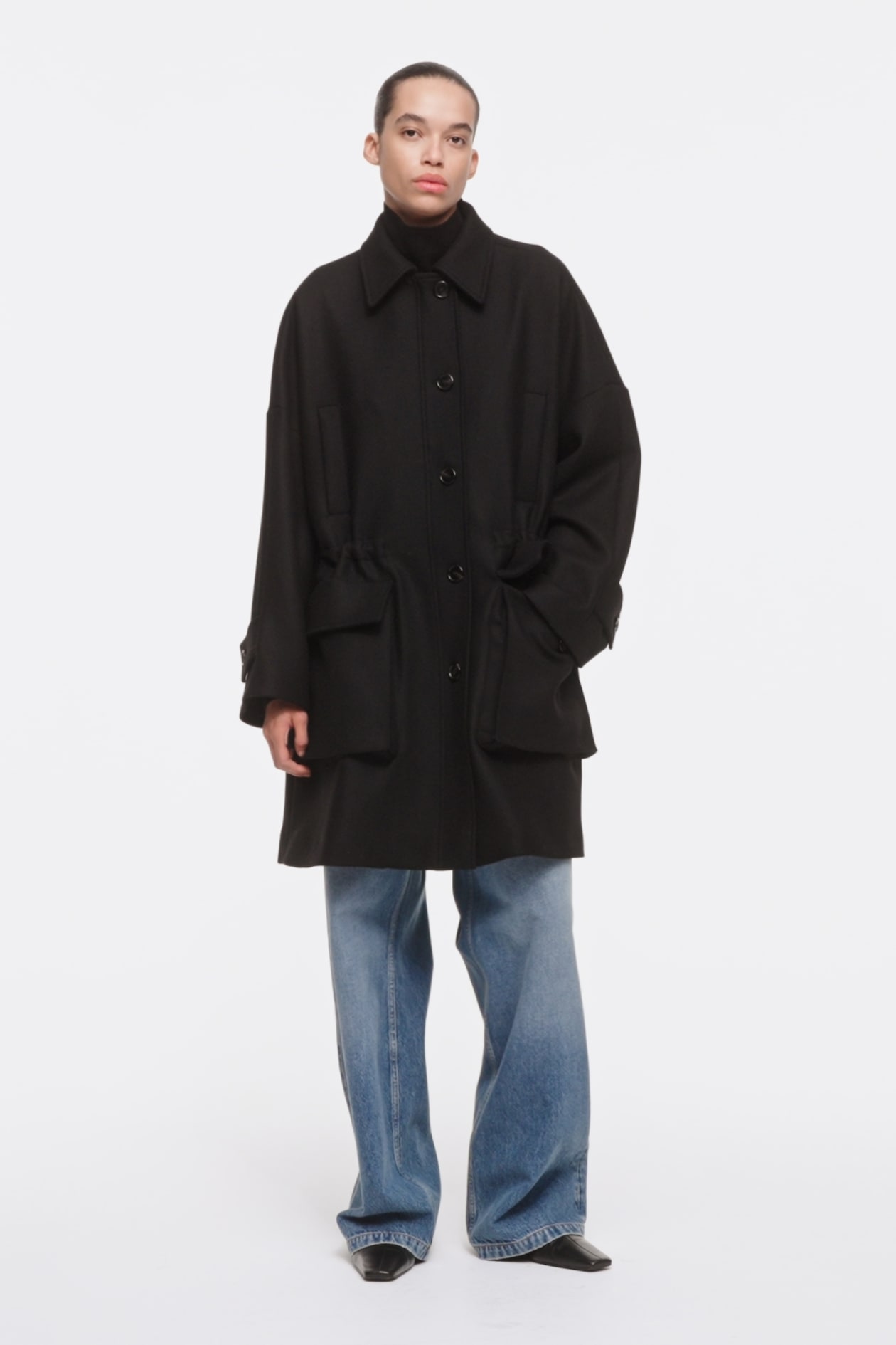 OVERSIZED WOOL WORKWEAR COAT