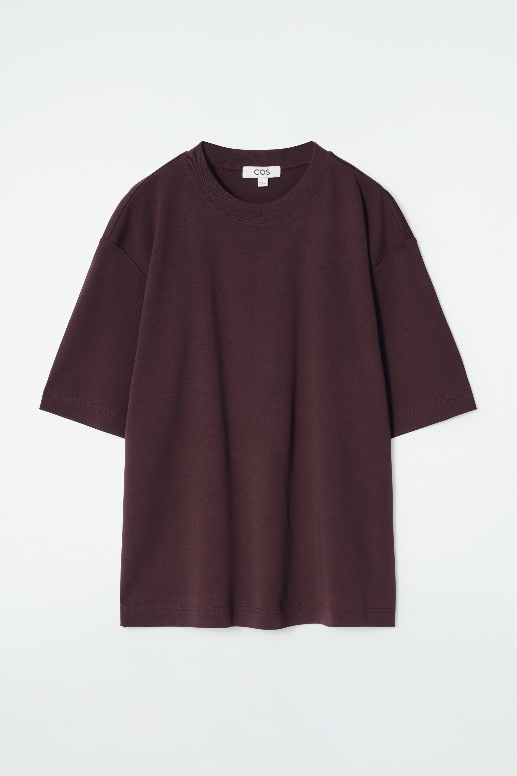 T-SHIRT OVERSIZE EN COTON - BORDEAUX/ROUGE PROFOND/ROSE/VERT CLAIR/BLANC/NOIR