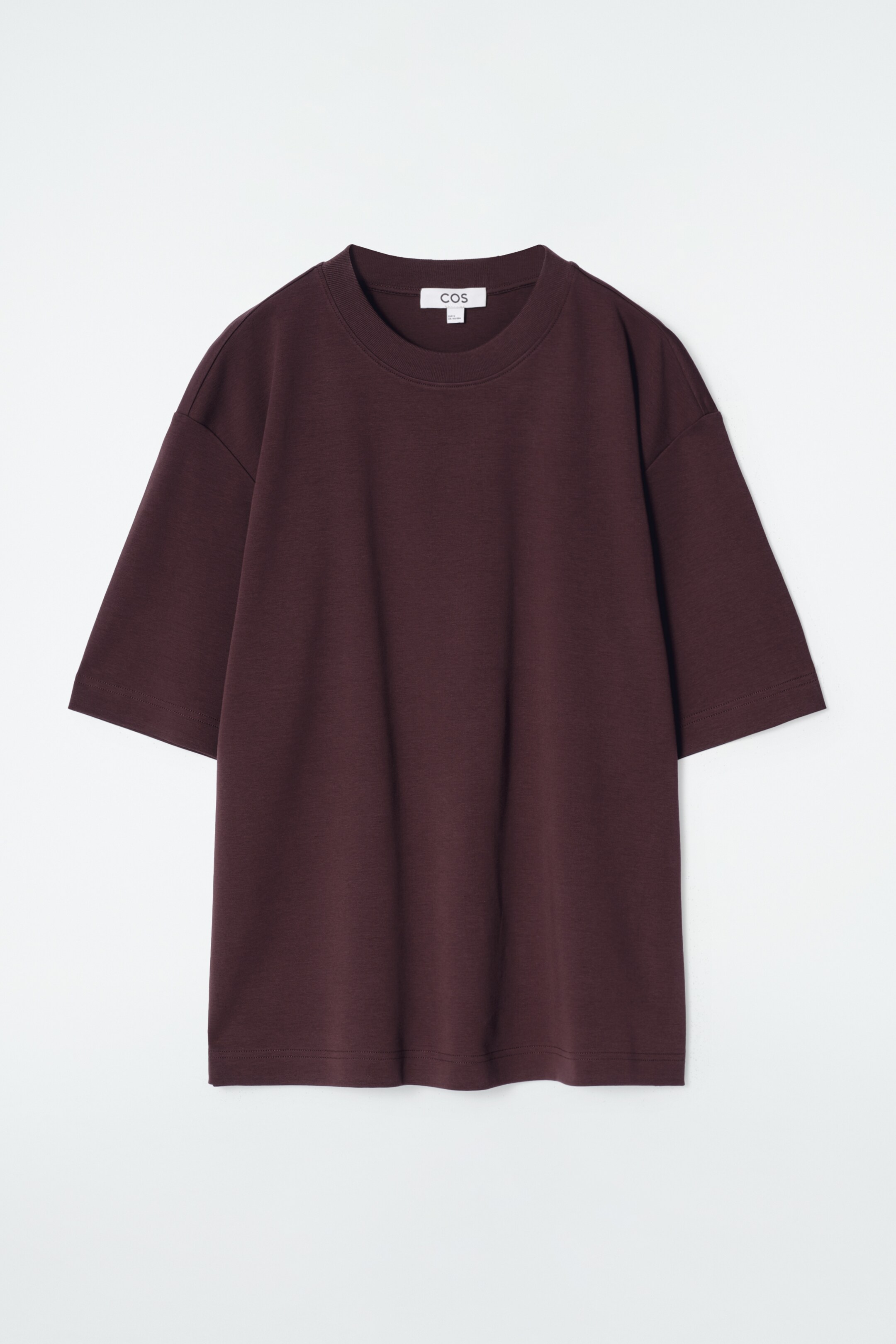 Visa större bild: OVERSIZE T-SHIRT I BOMULL - BURGUNDY - DAM | H&M SE 6
