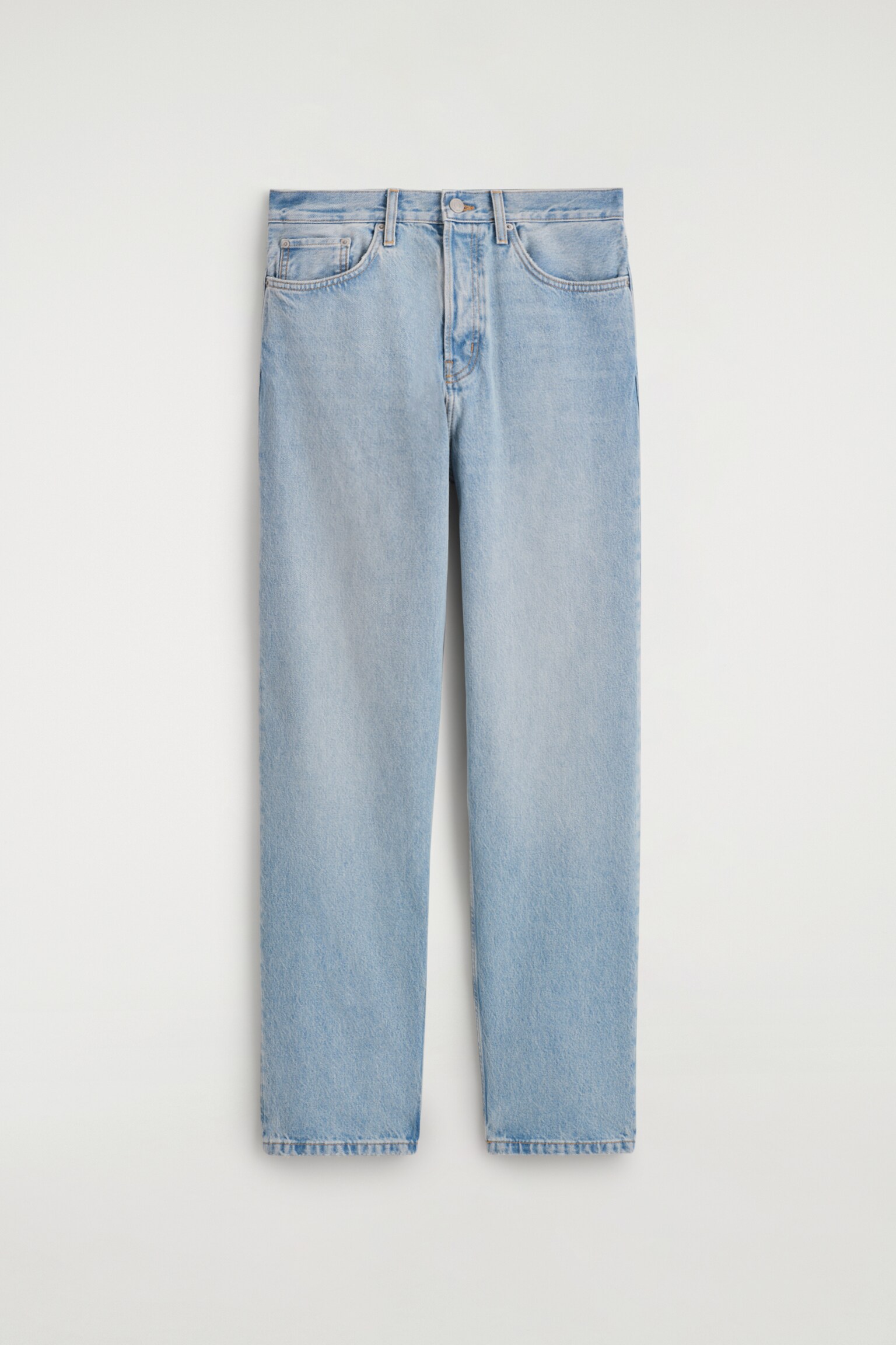 RIDER JEANS MIT GERADEM BEIN - HELLBLAU/SCHWARZE WASCHUNG - 2