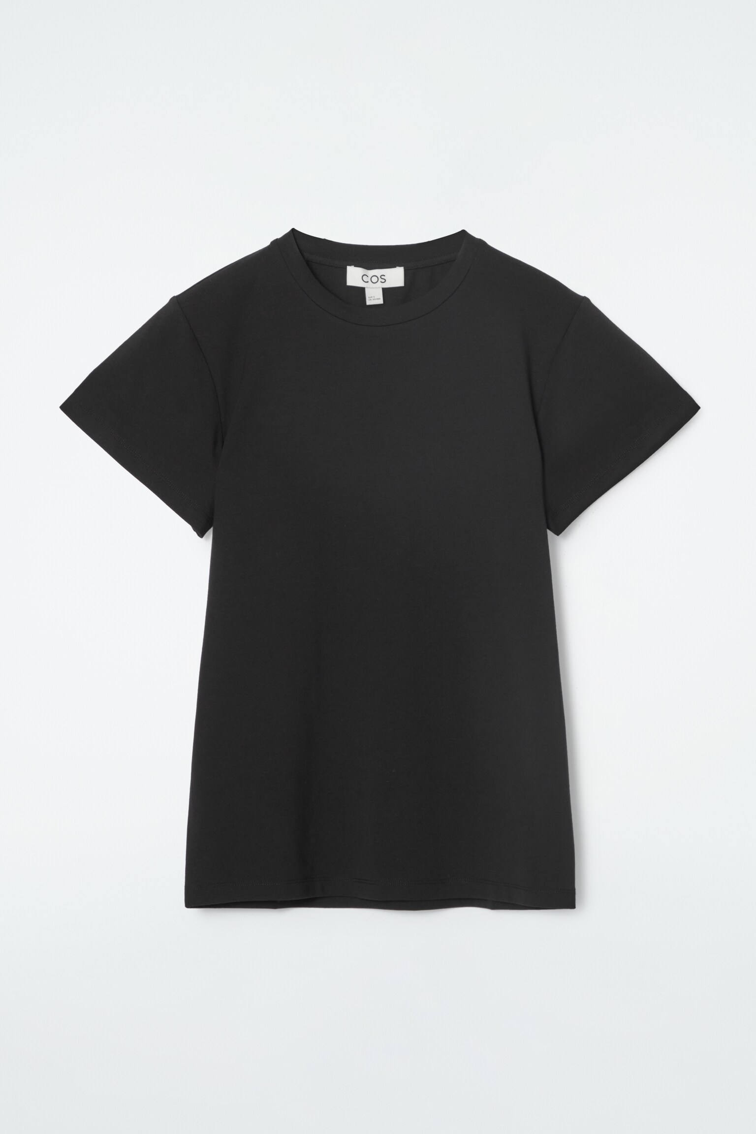 SHRUNKEN SLIM T-SHIRT - BLACK
