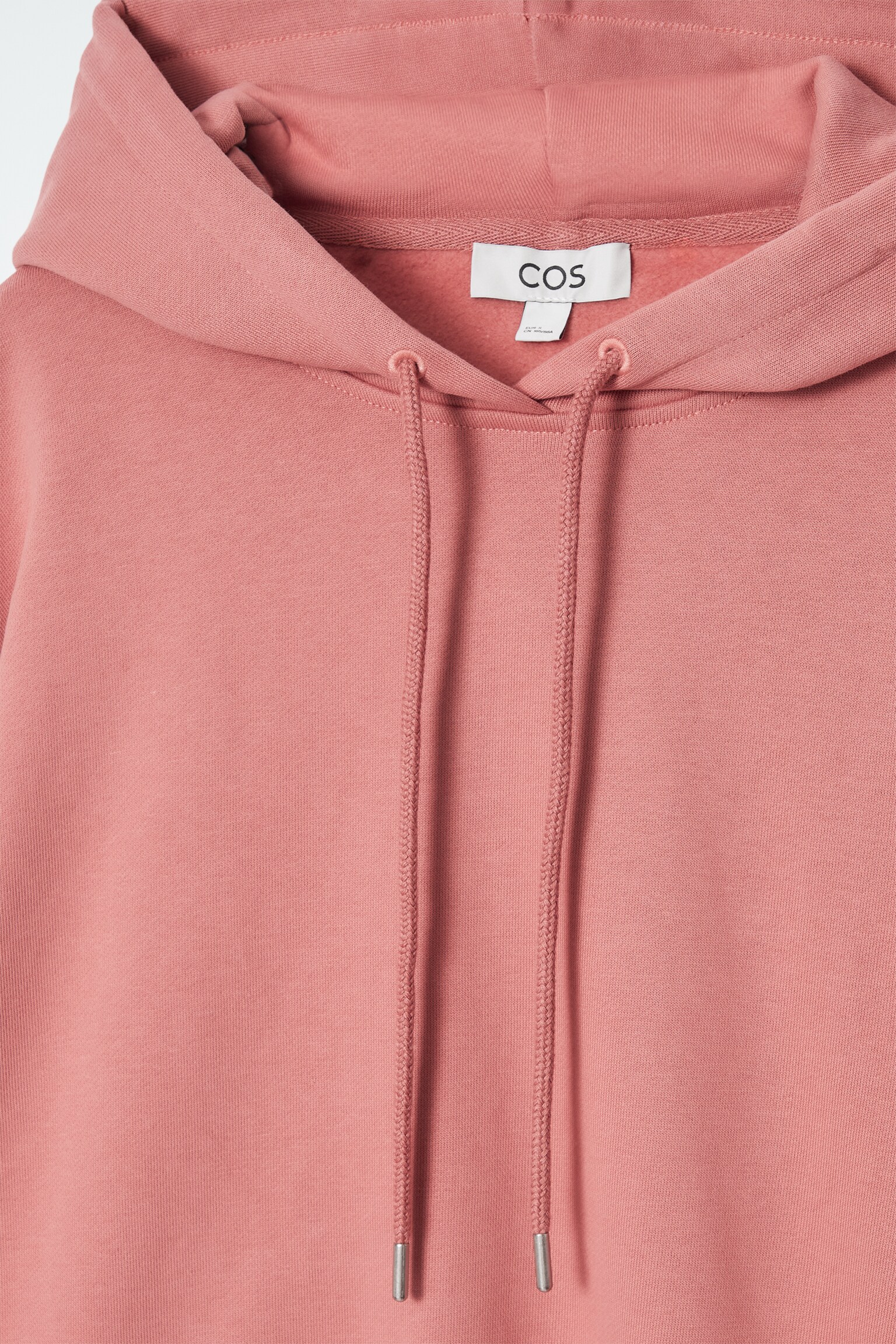 COTTON-JERSEY HOODIE - DUSTY PINK - 2