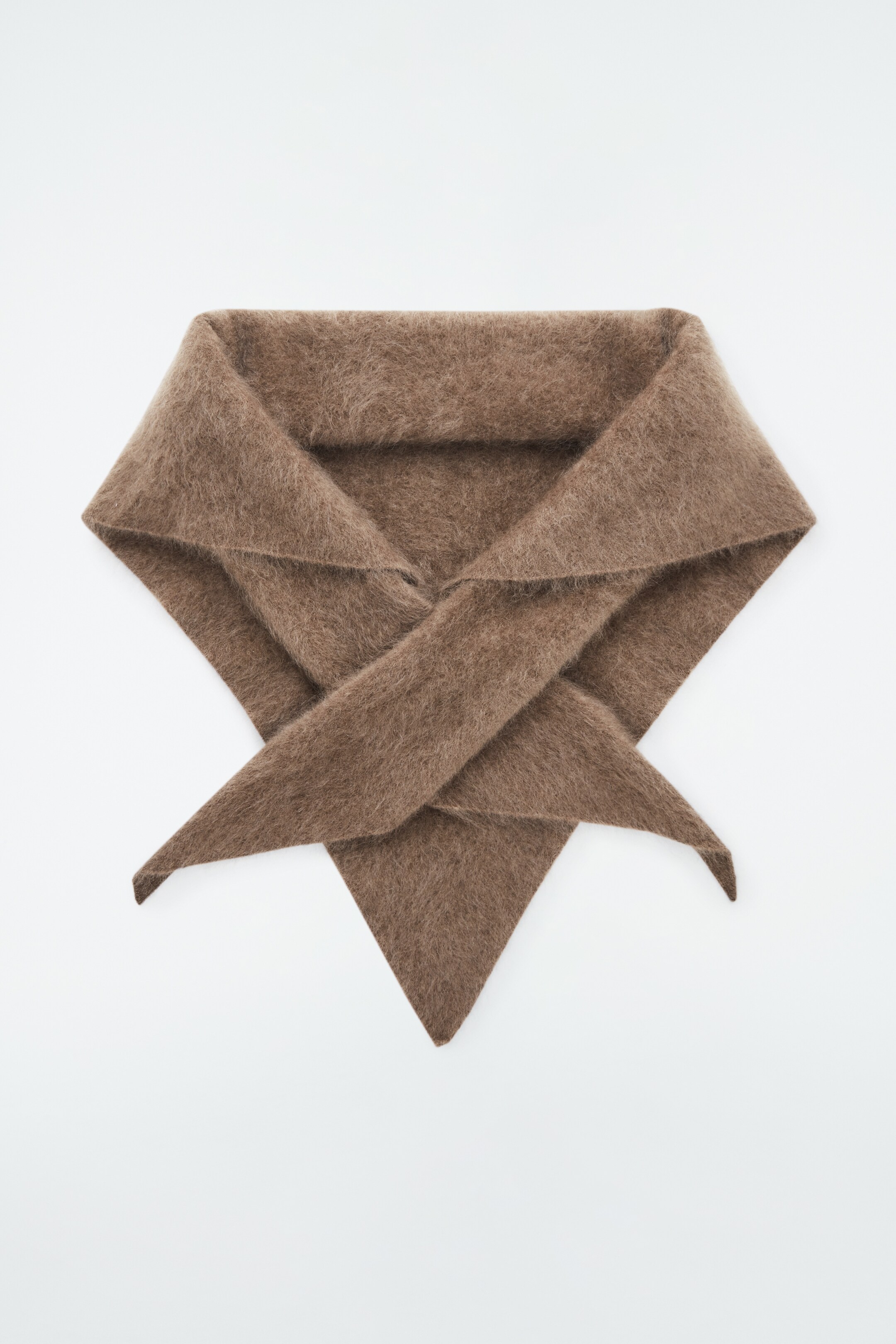 View larger image: BRUSHED-CASHMERE TRIANGLE SCARF - MOLE - Ladies | H&M GB 1