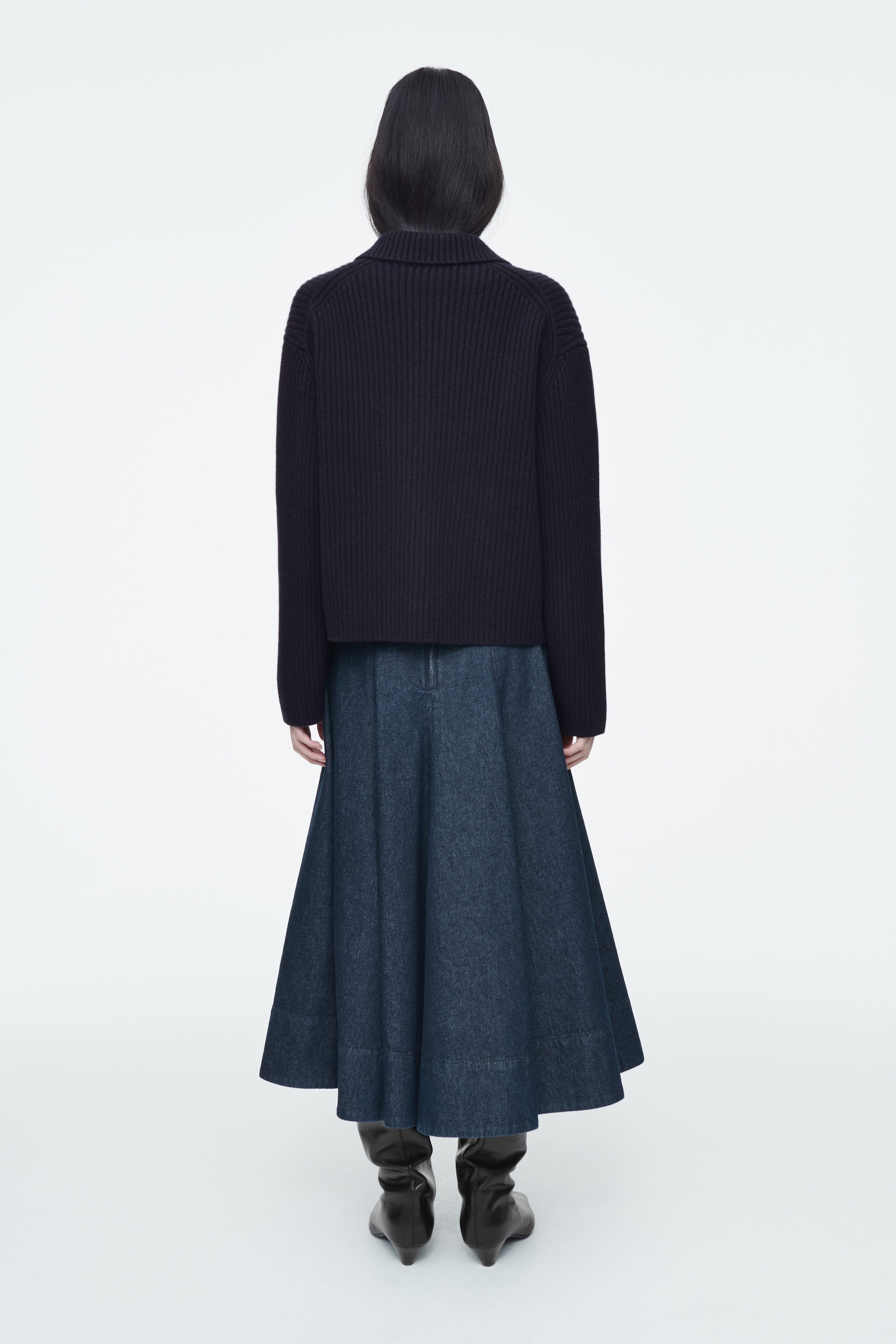 RIBBED MERINO WOOL UTILITY JACKET