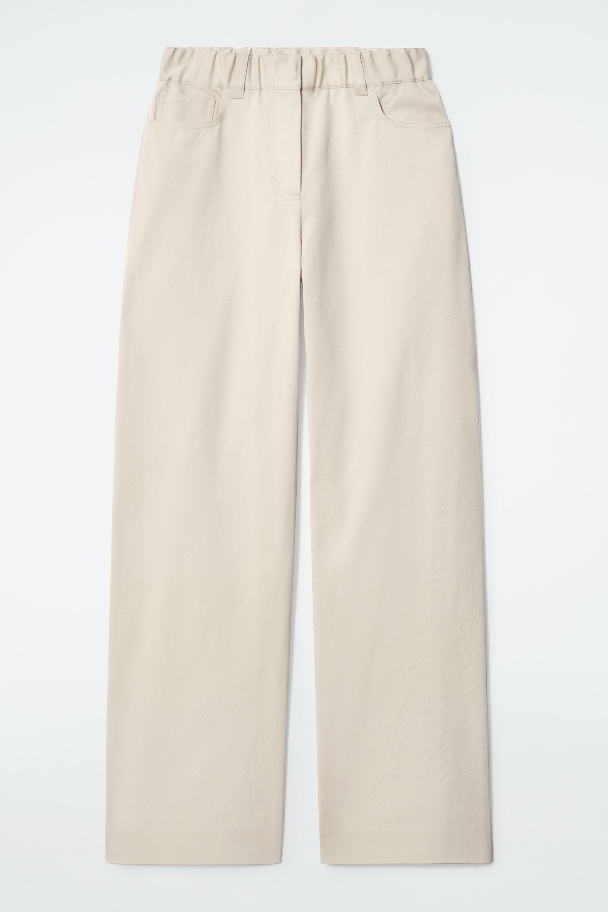クラシック PANTS COTTON WIDE-LEG - COS | BEIGE LIGHT パンツ