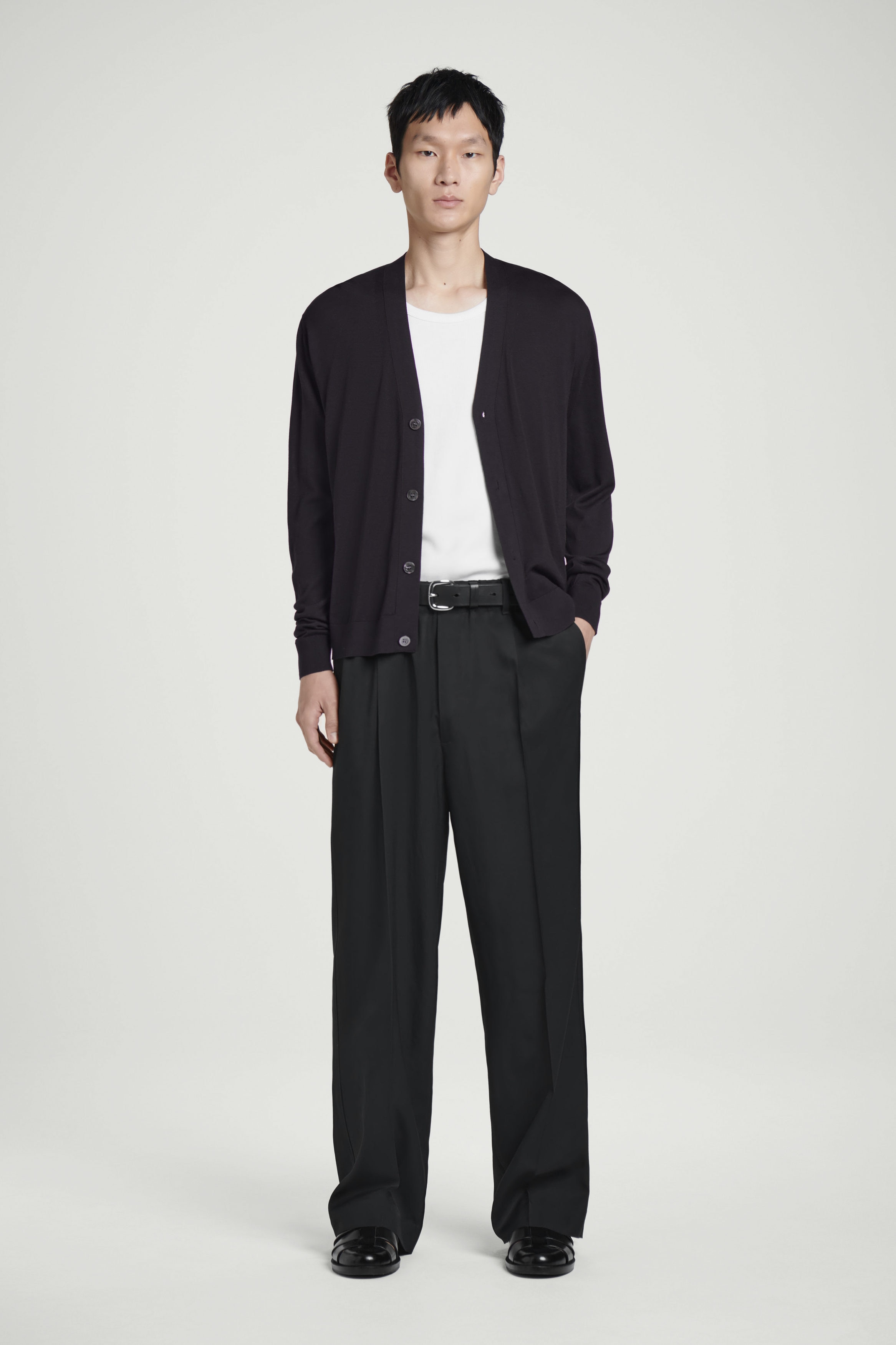 スラックス IONSEOUL Wool Knit Slacks JE749 Signature Bi-Stretch Serge Wool Pants - Bobby Jones