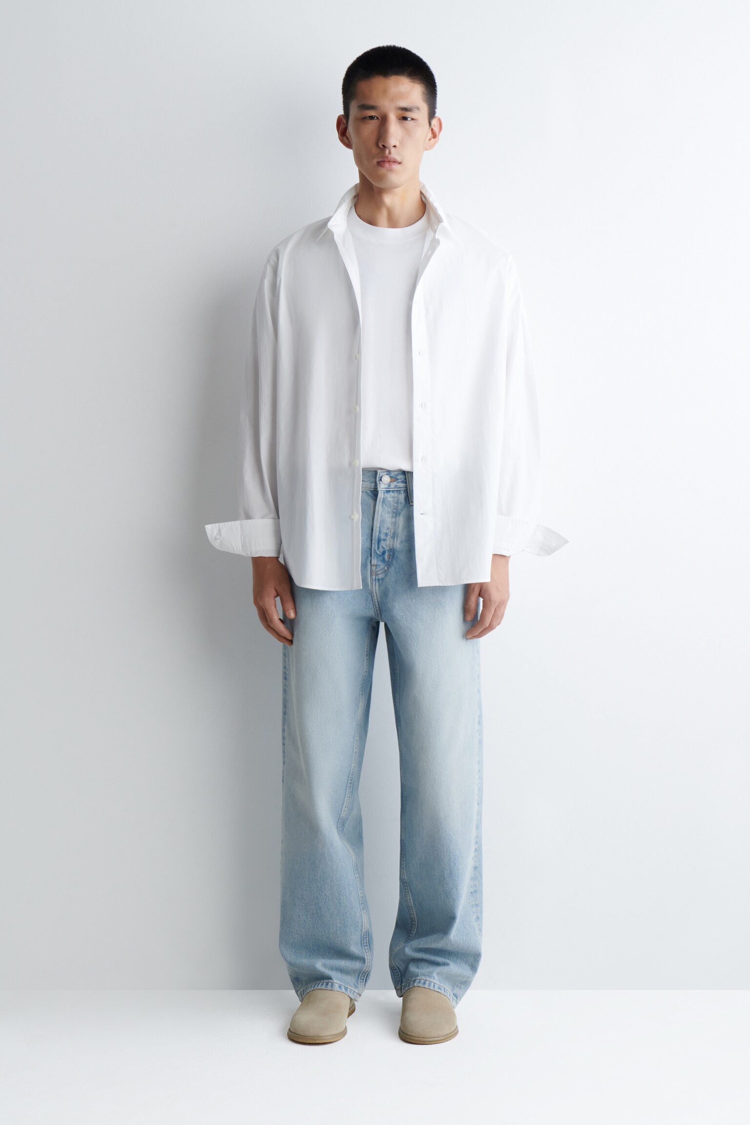 RIDER STRAIGHT-LEG JEANS - LIGHT BLUE/WASHED BLACK/BEIGE/FADED BLUE/WHITE