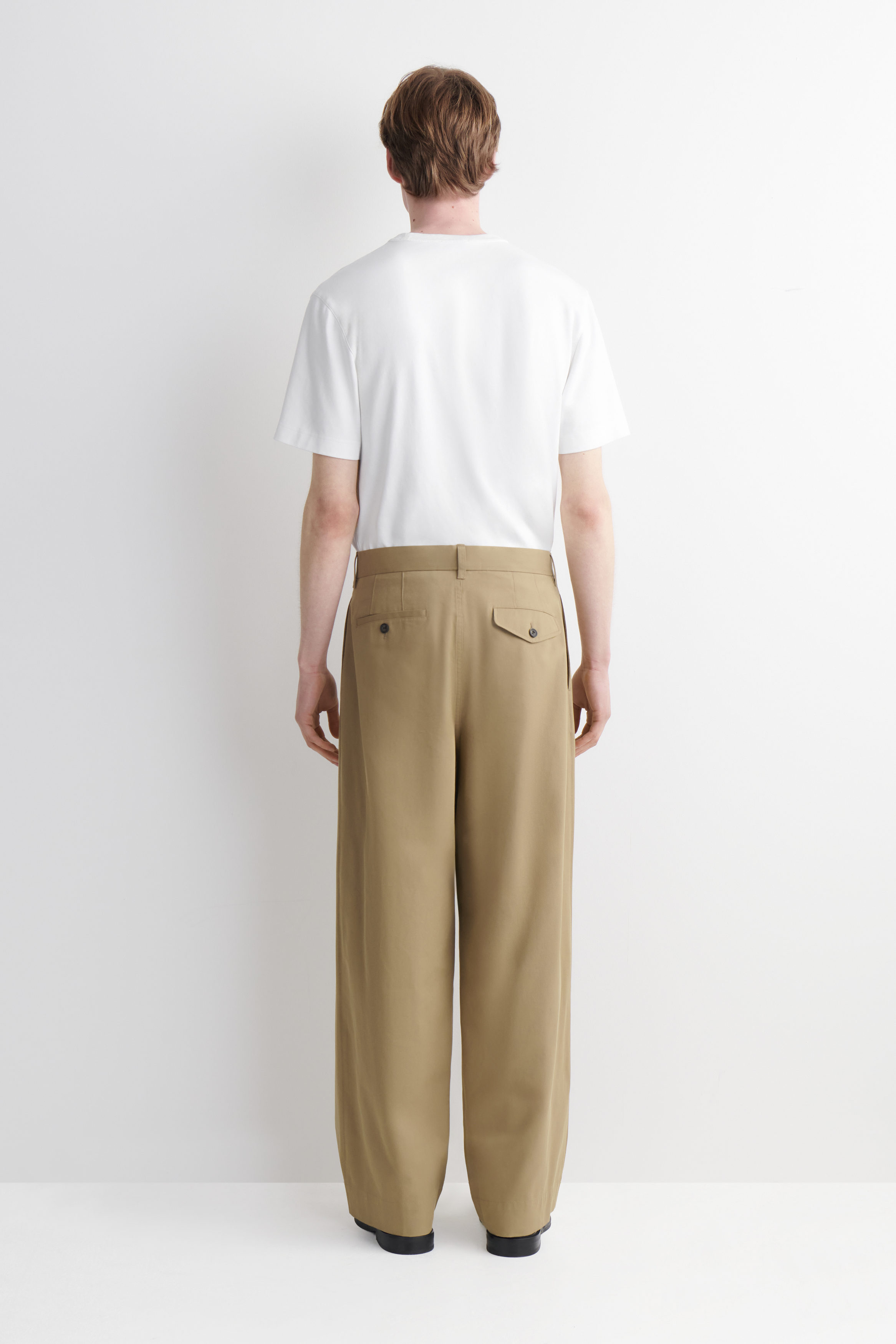 COS COTTON WIDE-LEG CHINOS サイズ44 COTTON WIDE-LEG CHINOS - BEIGE | COS