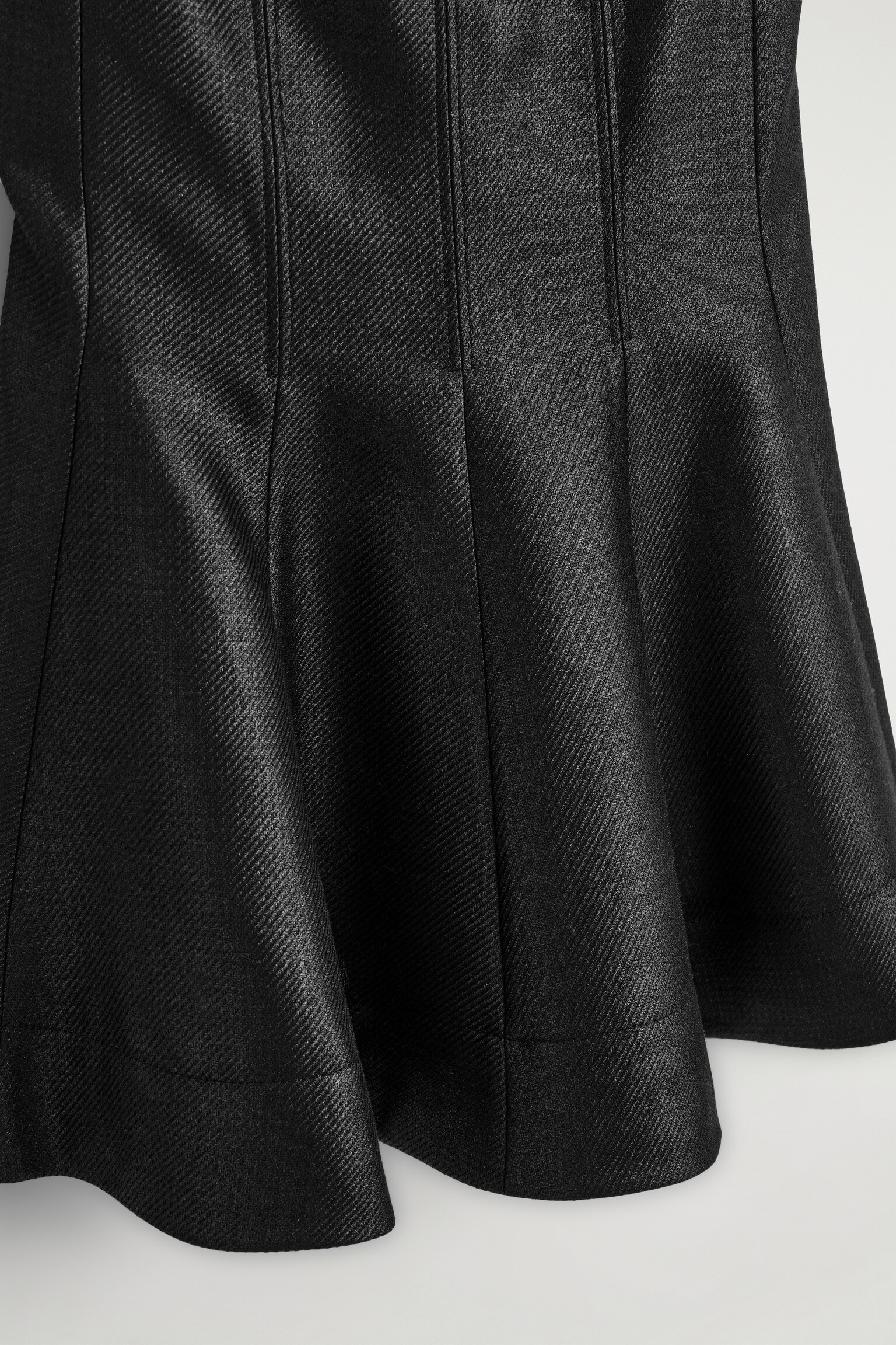 VESTIDO CORTO METALIZADO EN MEZCLA DE LANA - NEGRO METALIZADO - 3