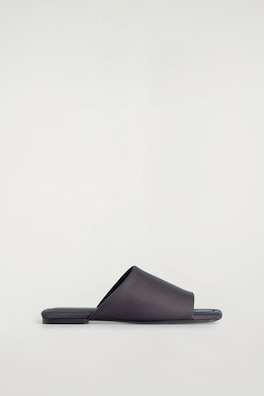 SCUBA SQUARE-TOE MULES — BROWN 4