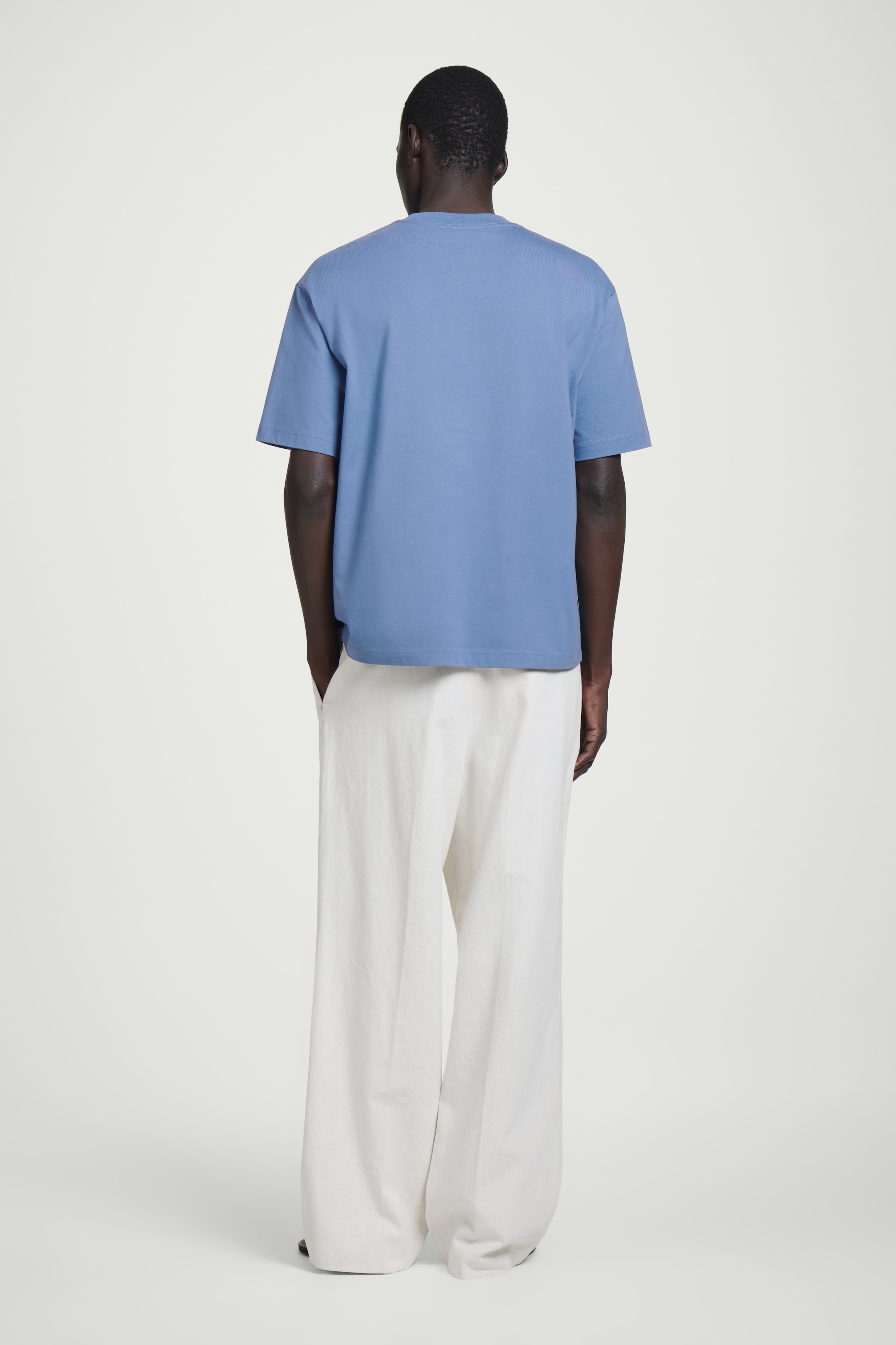 Agrandir l'image: T-SHIRT DÉCONTRACTÉ EN COTON LÉGER - BLEU - HOMME | H&M FR 4