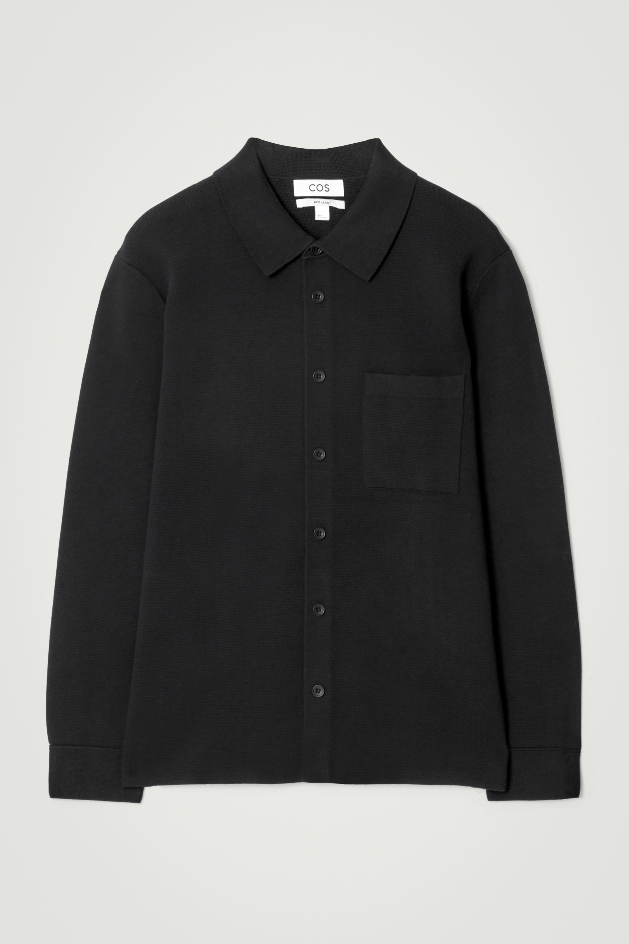 View larger image: MILANO-KNIT COTTON SHIRT - BLACK - Men | H&M GB 6