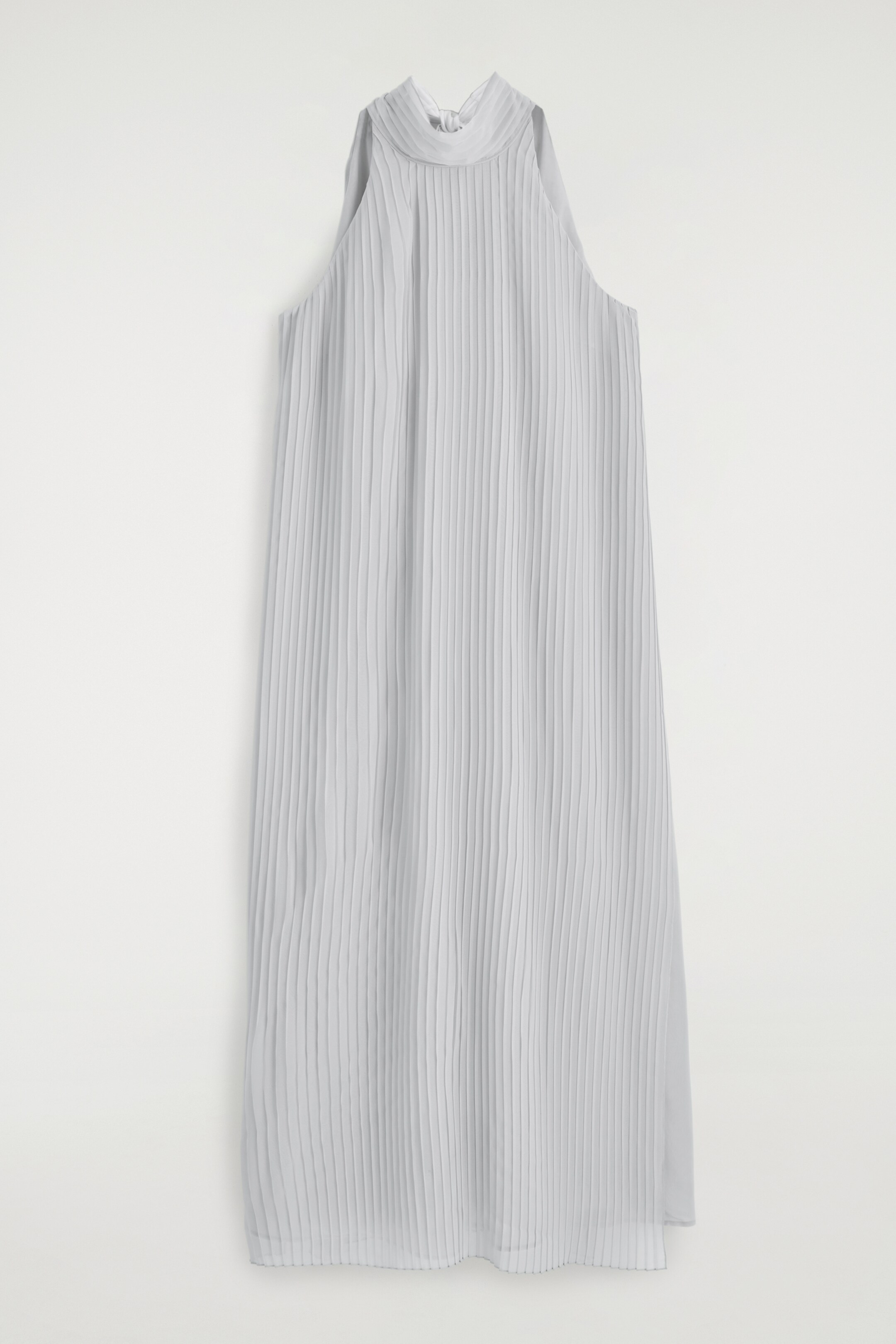 Vezi imaginea mai mare: ROCHIE MAXI CU GULER HALTER ȘI PLISATURI - ALBASTRU DESCHIS - FEMEI | H&M RO 6