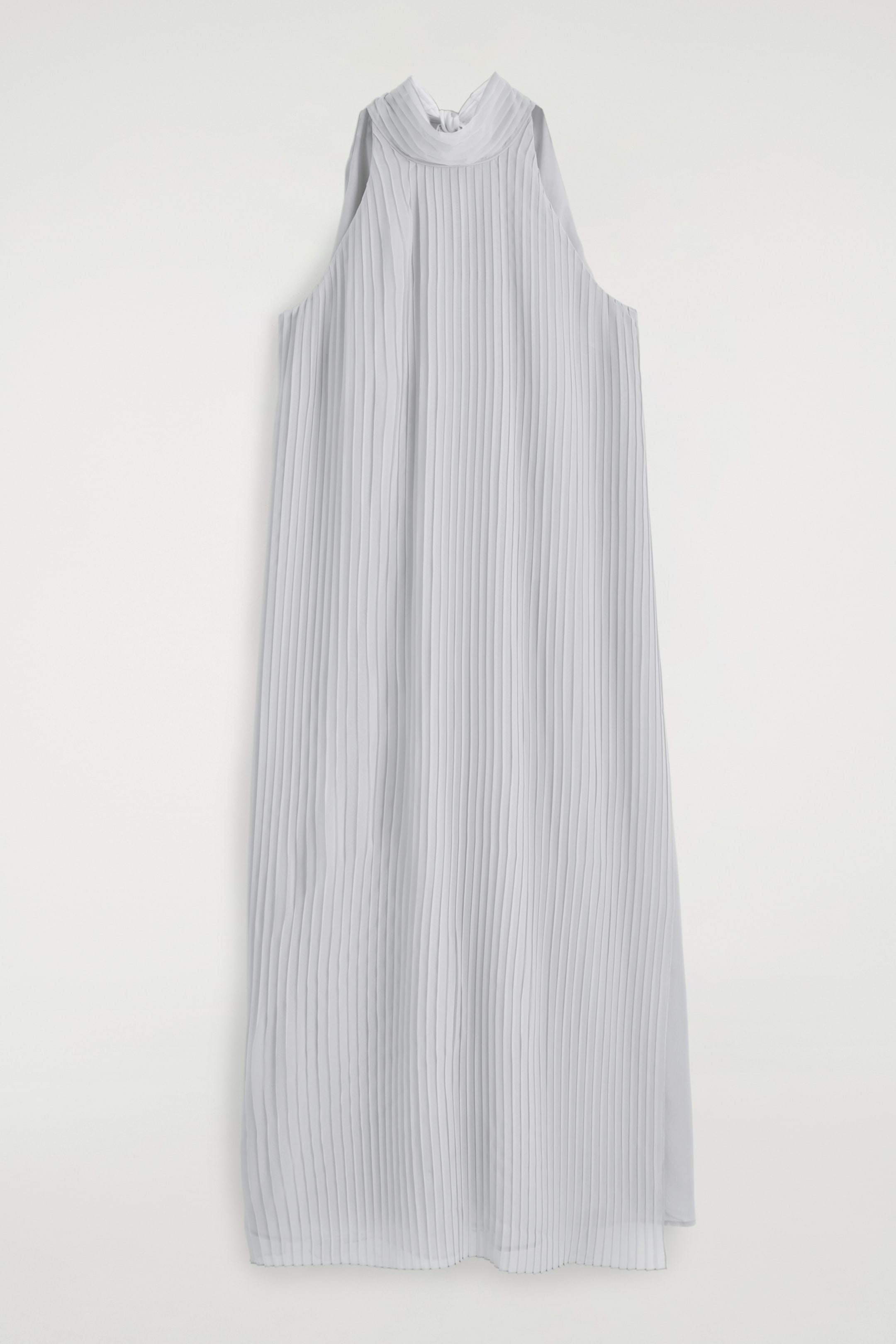 Zobrazit větší obrázek: Plisované maxi šaty s halter výstřihem - SVĚTLEMODRÁ - ŽENY | H&M CZ 6