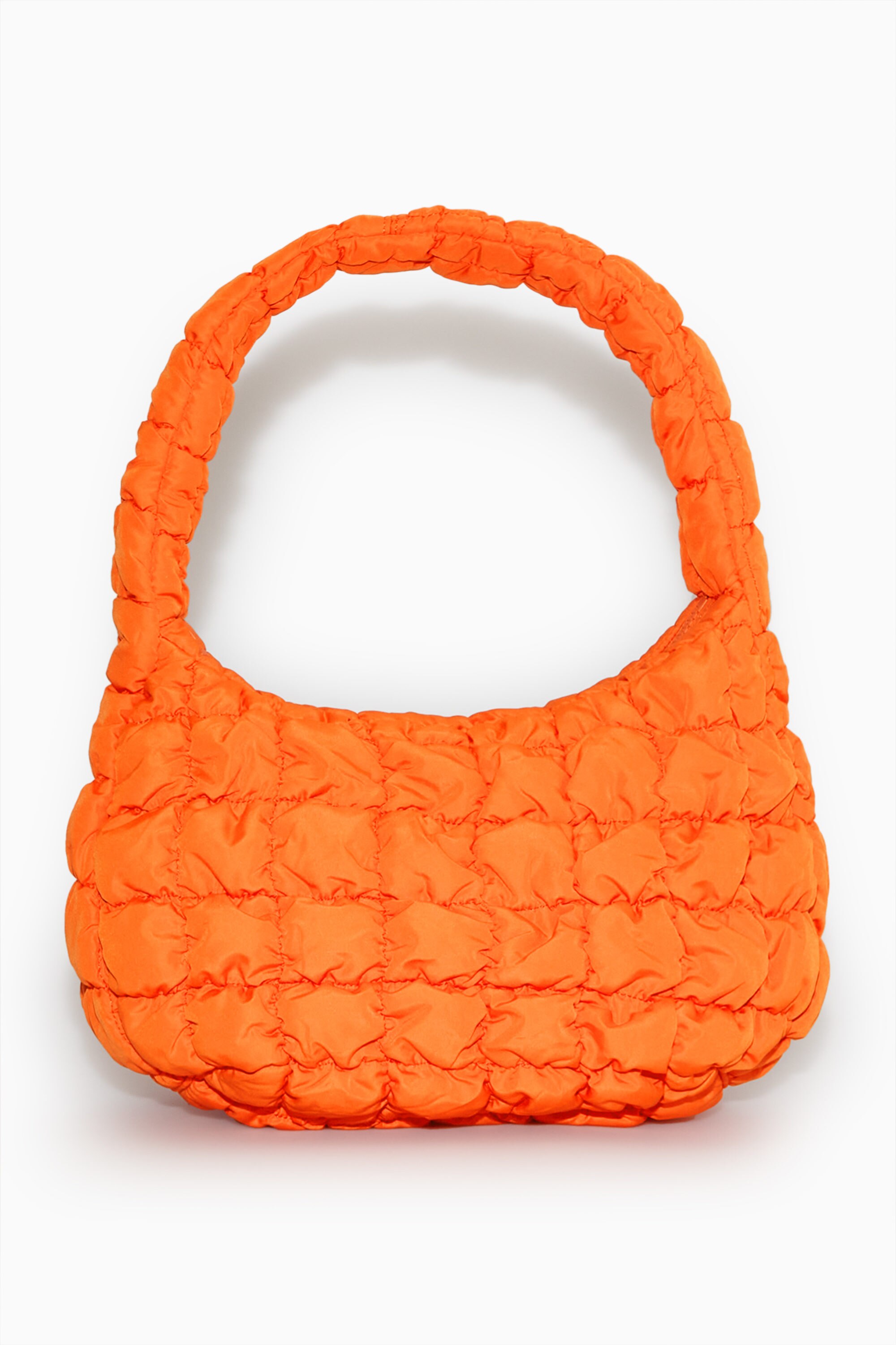 【COS】 Quilted Mini Bag : Bright Orange QUILTED MINI BAG - BRIGHT ORANGE | COS