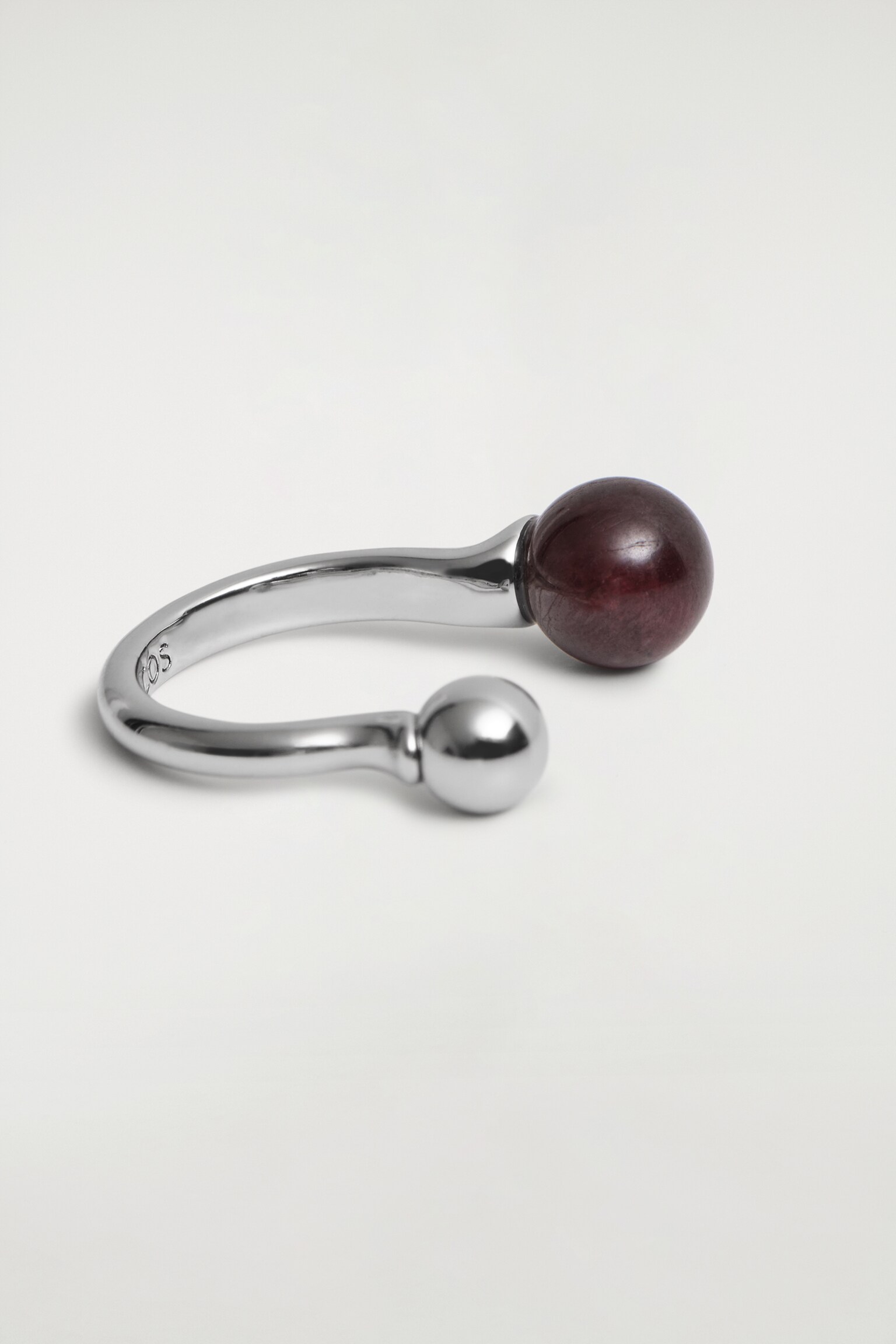 FLOATING GLOBE RING - DARK BROWN / SILVER/GOLD - 3