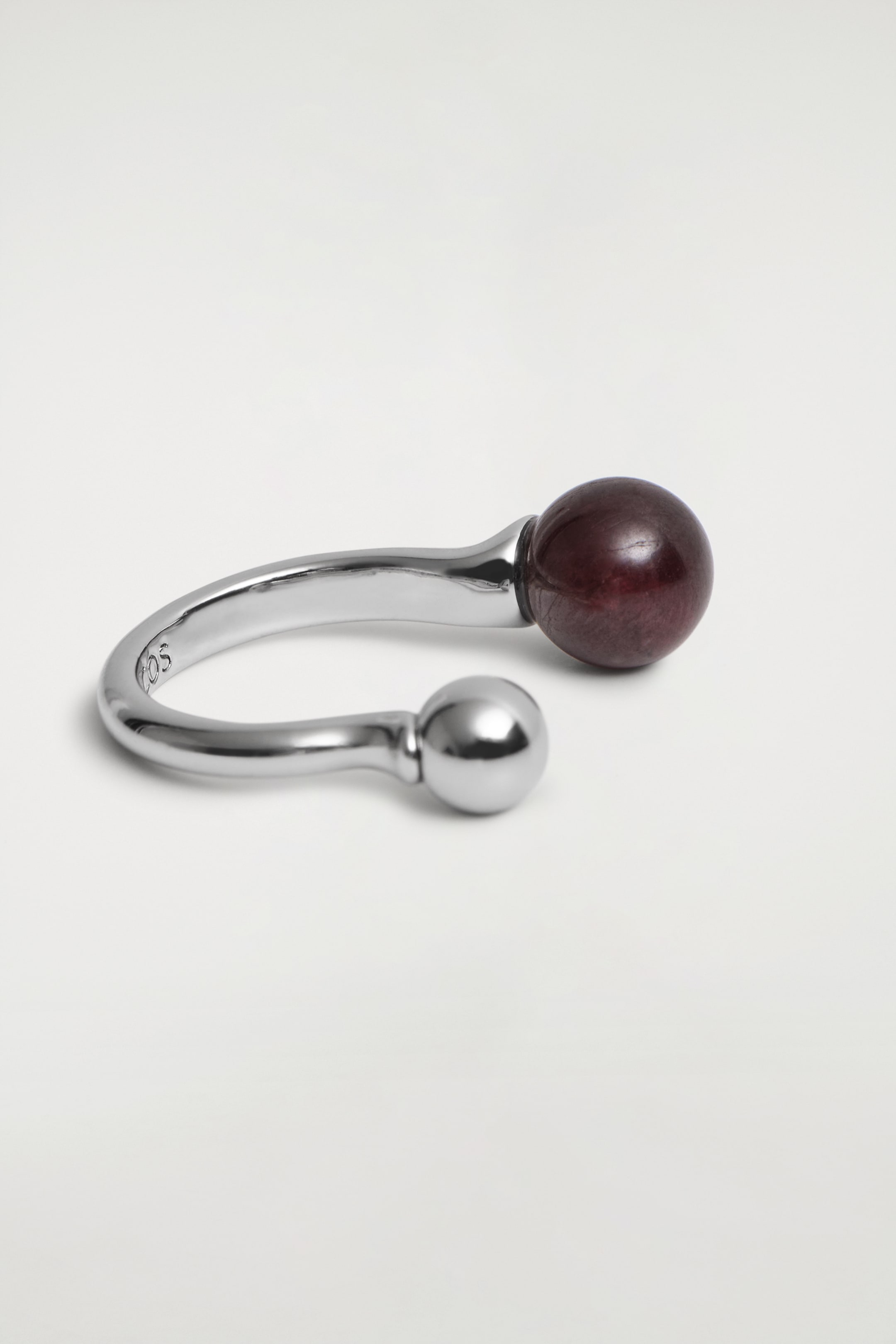 Grösseres Bild ansehen: RING MIT SCHWEBENDER KUGEL - DUNKELBRAUN/SILBER - DAMEN | H&M CH 3