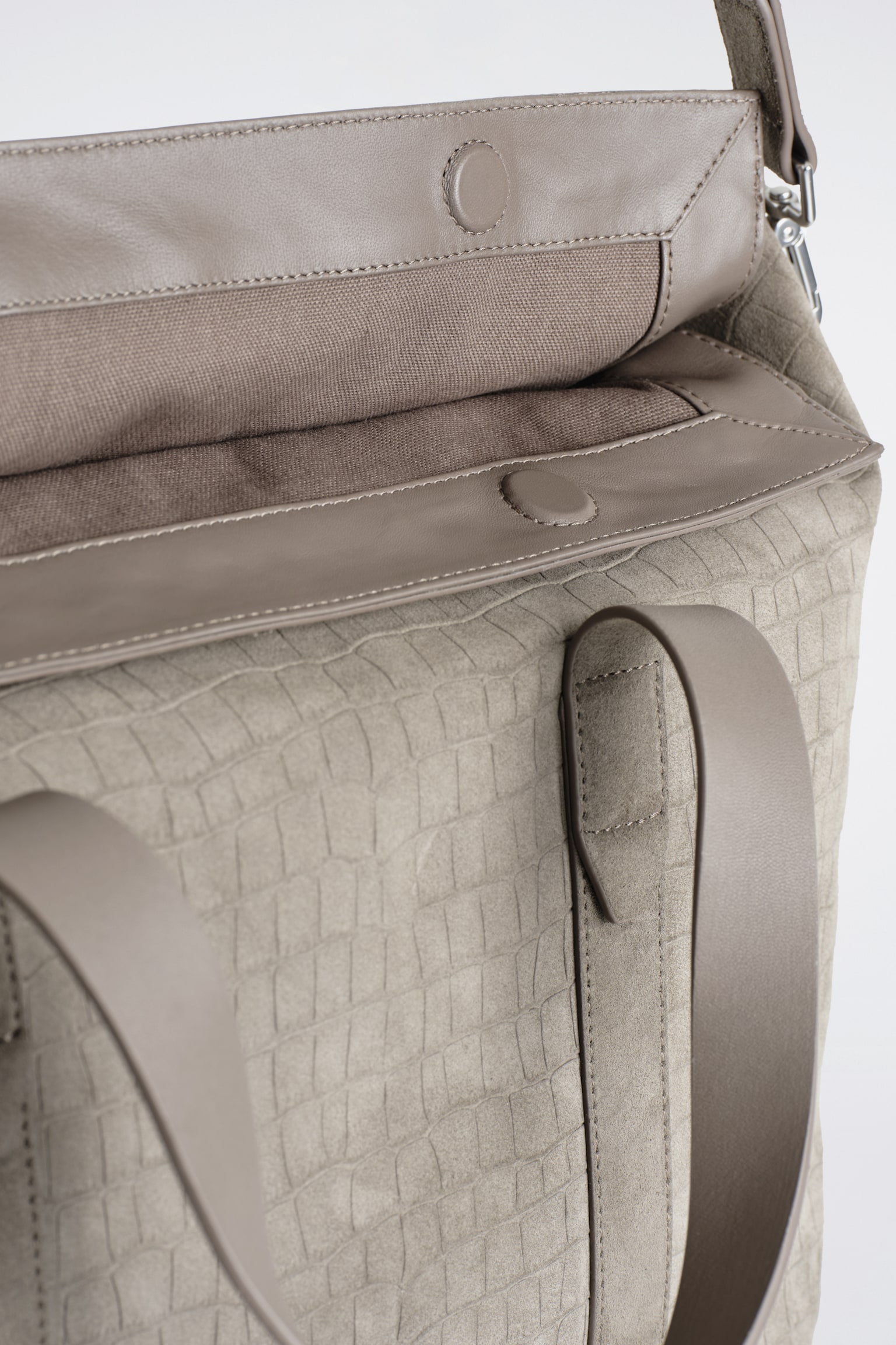 BRUNSWICK MESSENGER BAG - VELOURSLEDER - ELEFANTENGRAU - 3