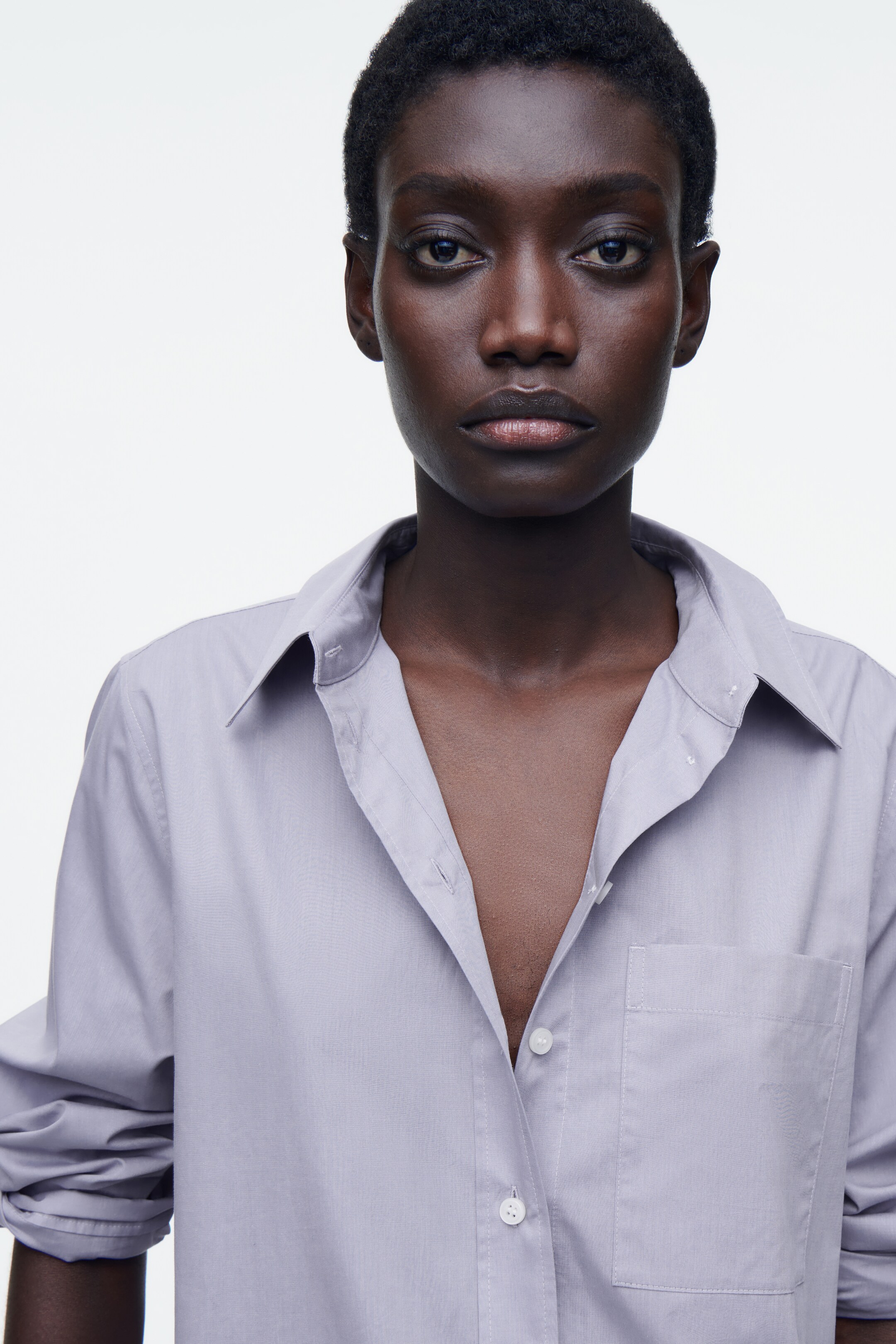 Grösseres Bild ansehen: ELEGANTES HEMD AUS PIMA-BAUMWOLLE - FLIEDER - DAMEN | H&M CH 4
