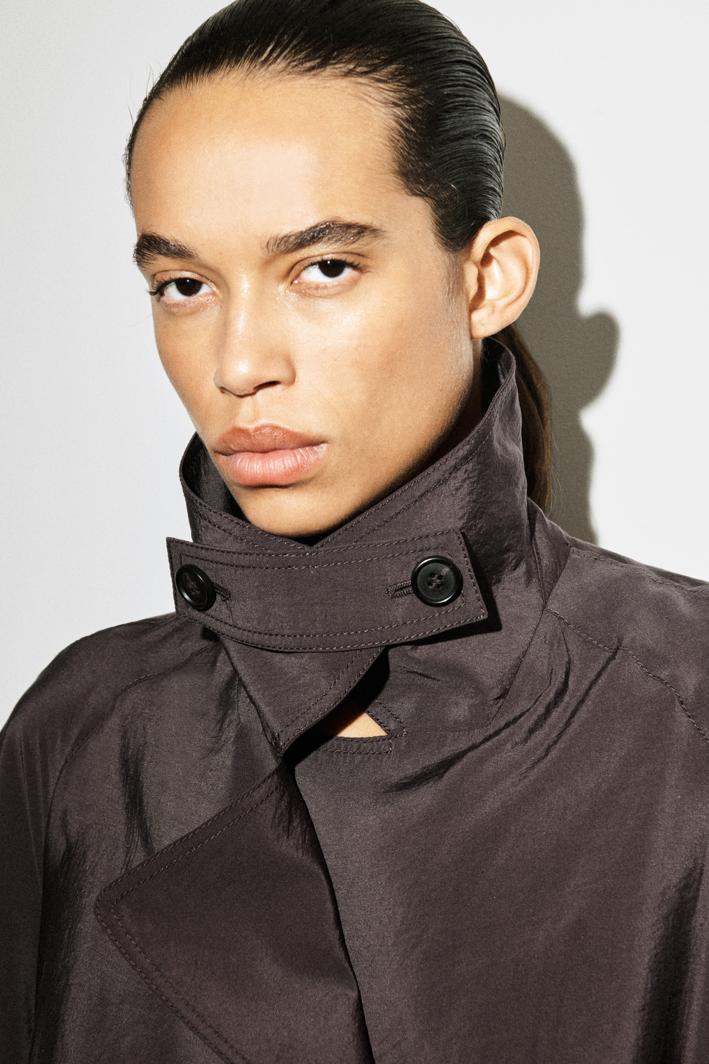 UTILITY TRENCH-STYLE MIDI DRESS - DARK BROWN | COS US